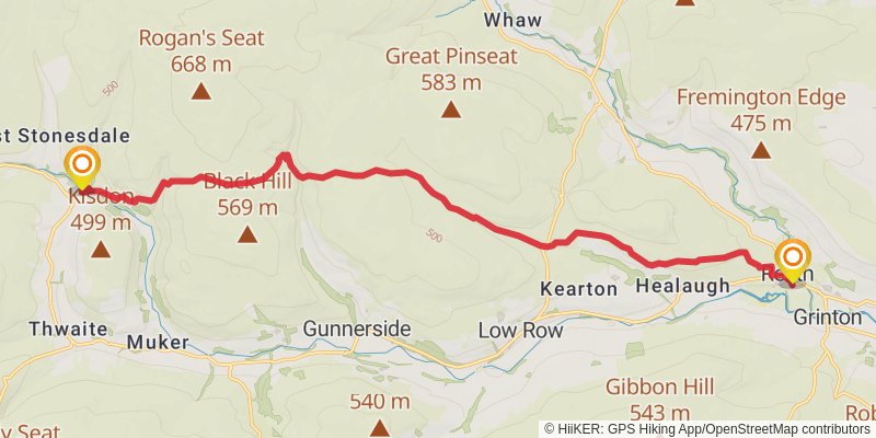 Yorkshire Round stage 18 Map