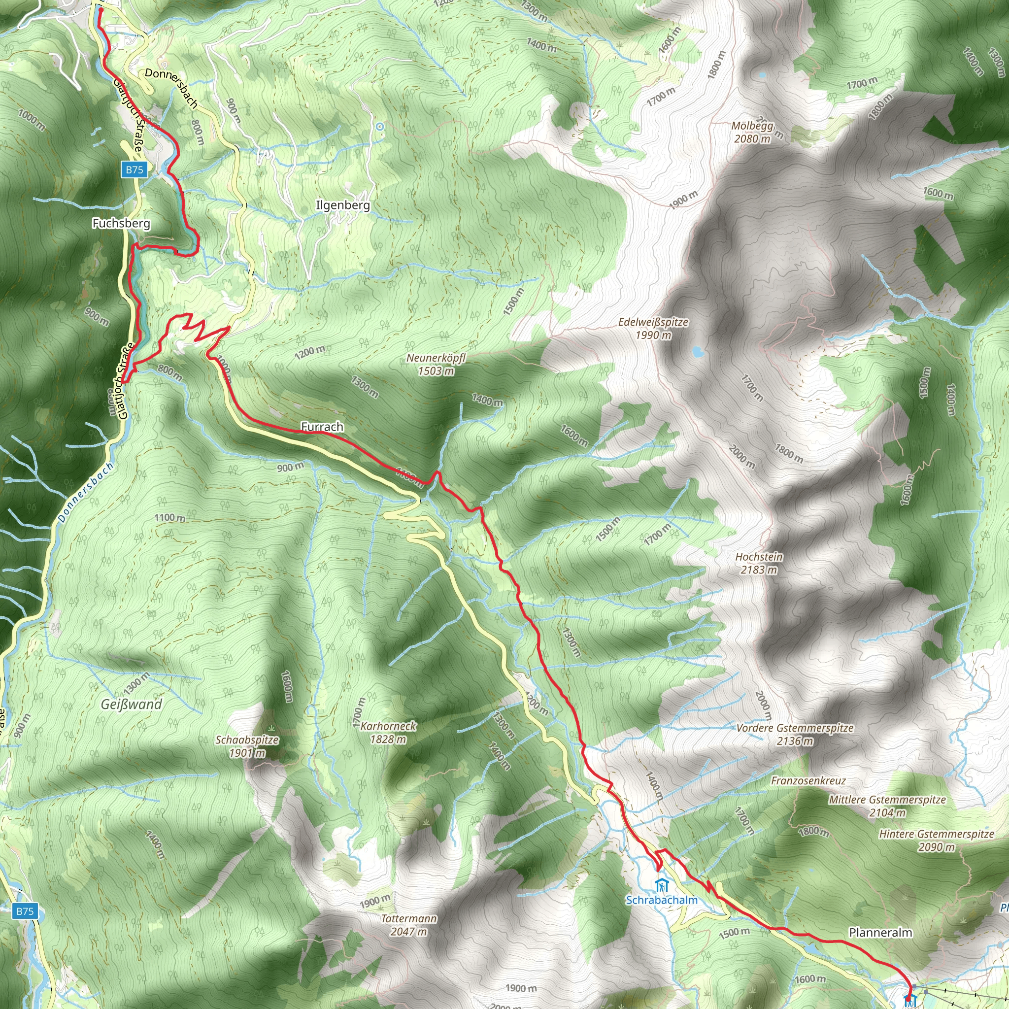 Planner-Almway mobile static map