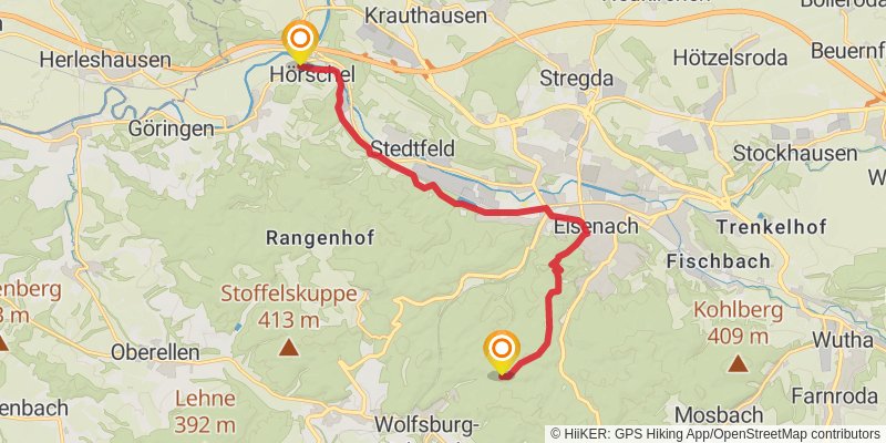 Rennsteig alt 1 Map