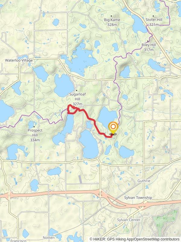 Waterloo-Pinckney and Hickory Hills Trail