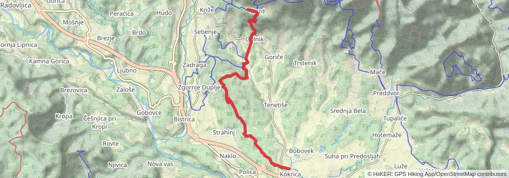 Karavanke Trail - Overall Trail stage 4 Map