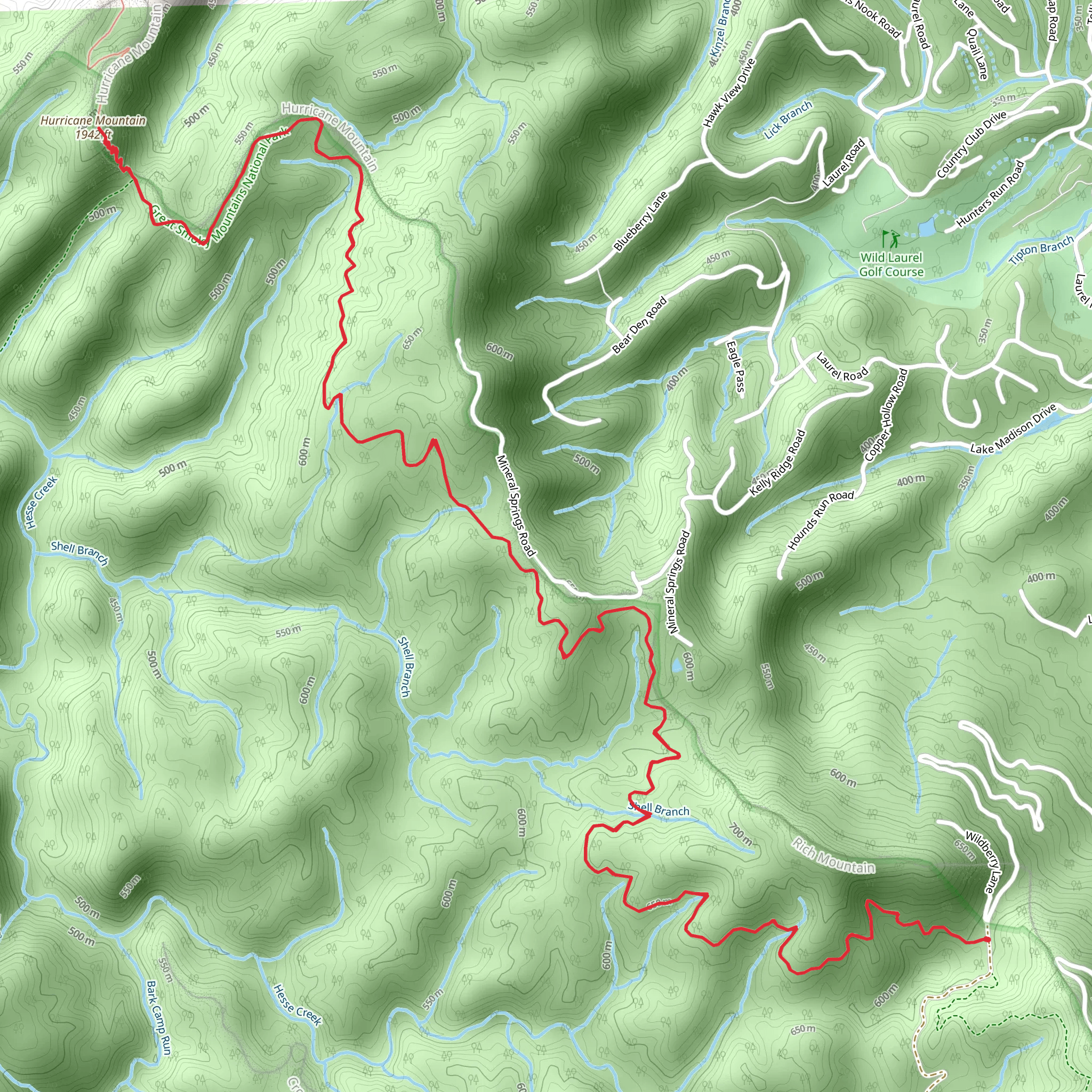 Ace Gap Trail mobile static map