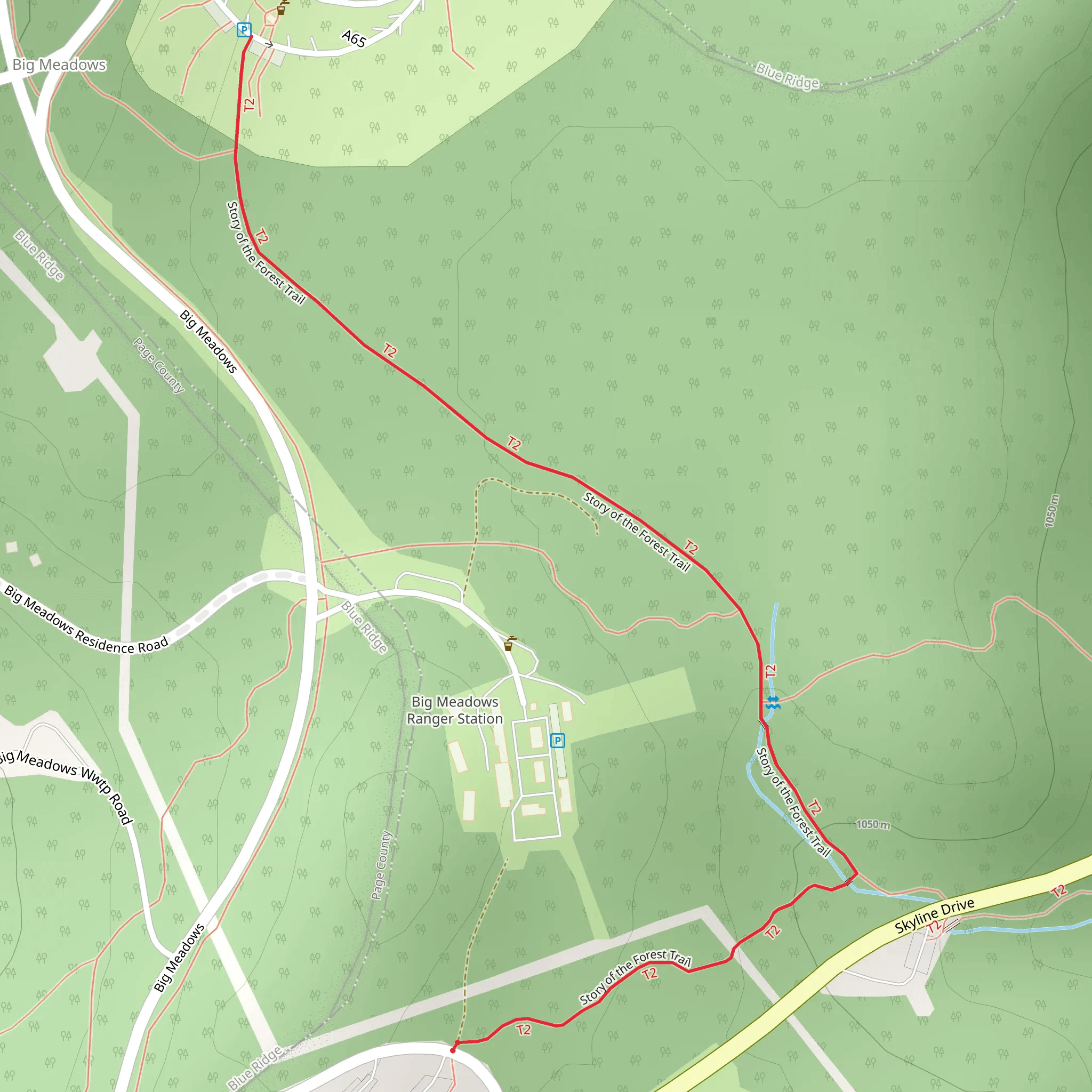 Story of the Forest Trail mobile static map