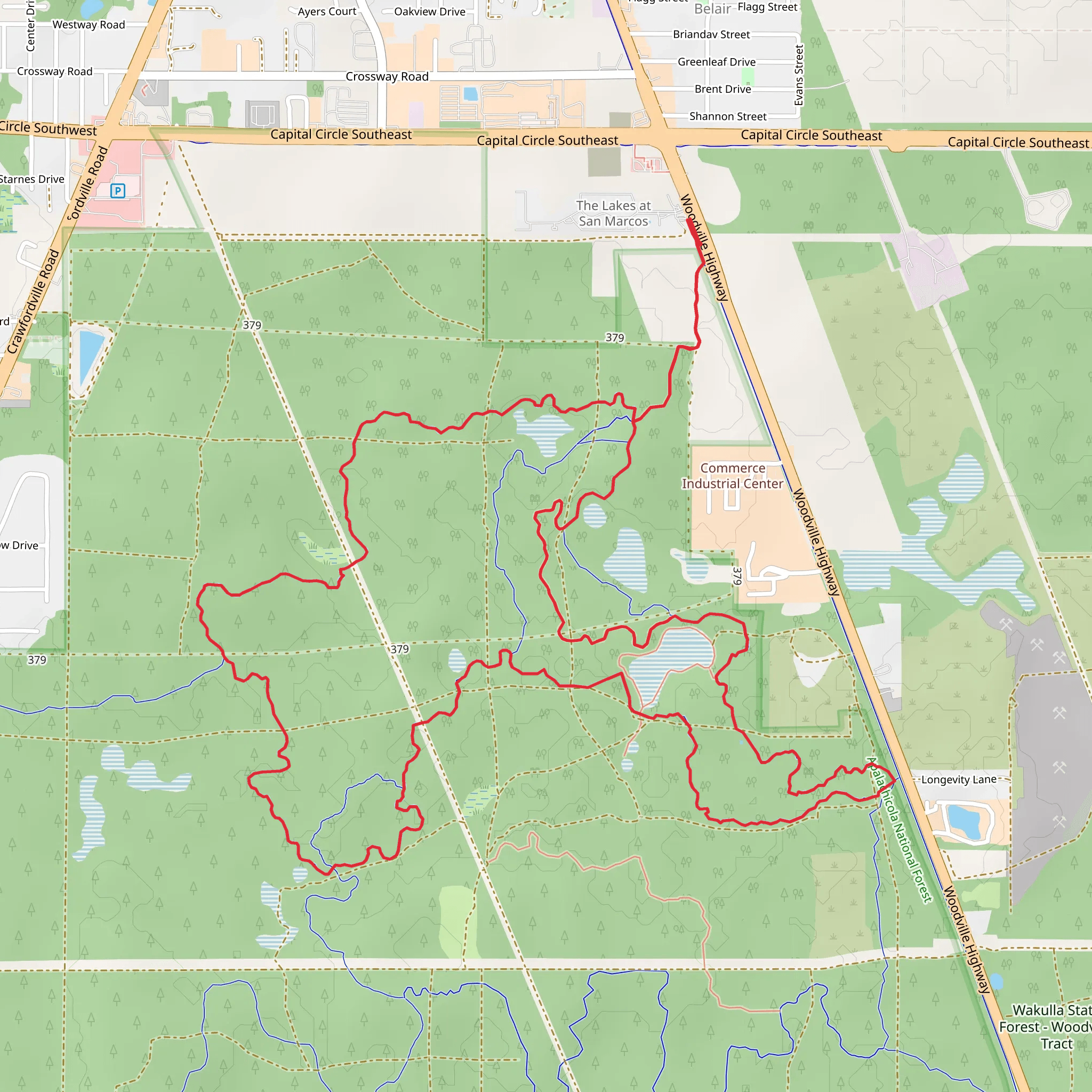 Munson Hills Loop Trail mobile static map