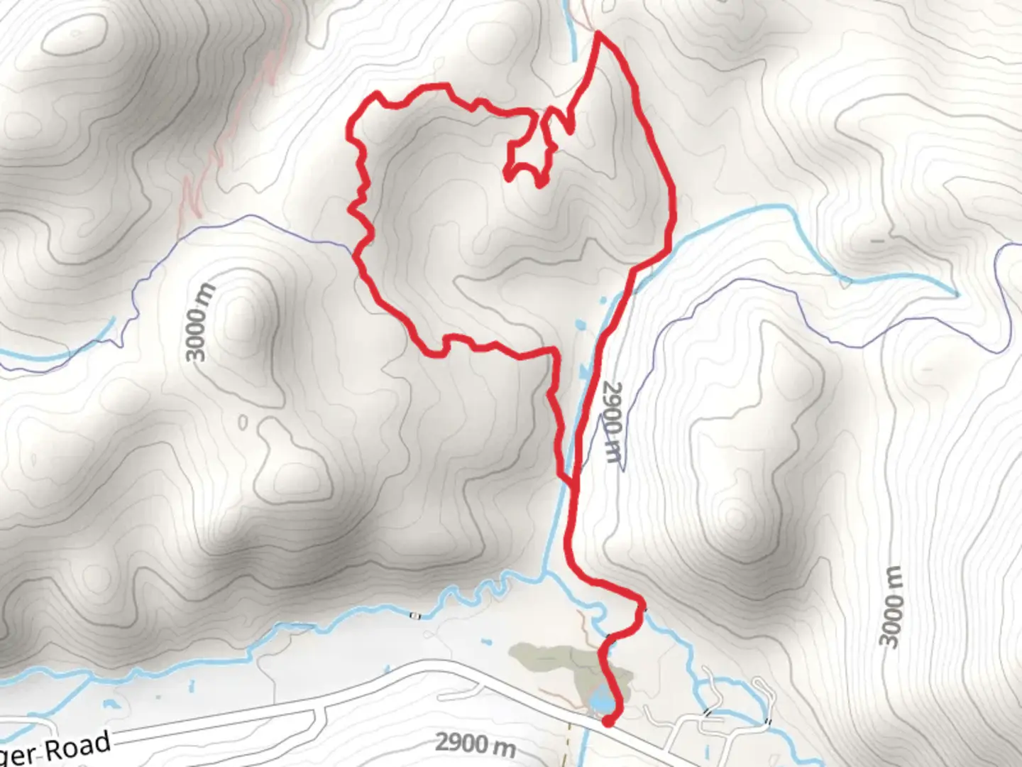 An image depicting the trail Horseshoe Gulch and Blair Witch Loop Trail and its surrounding area.