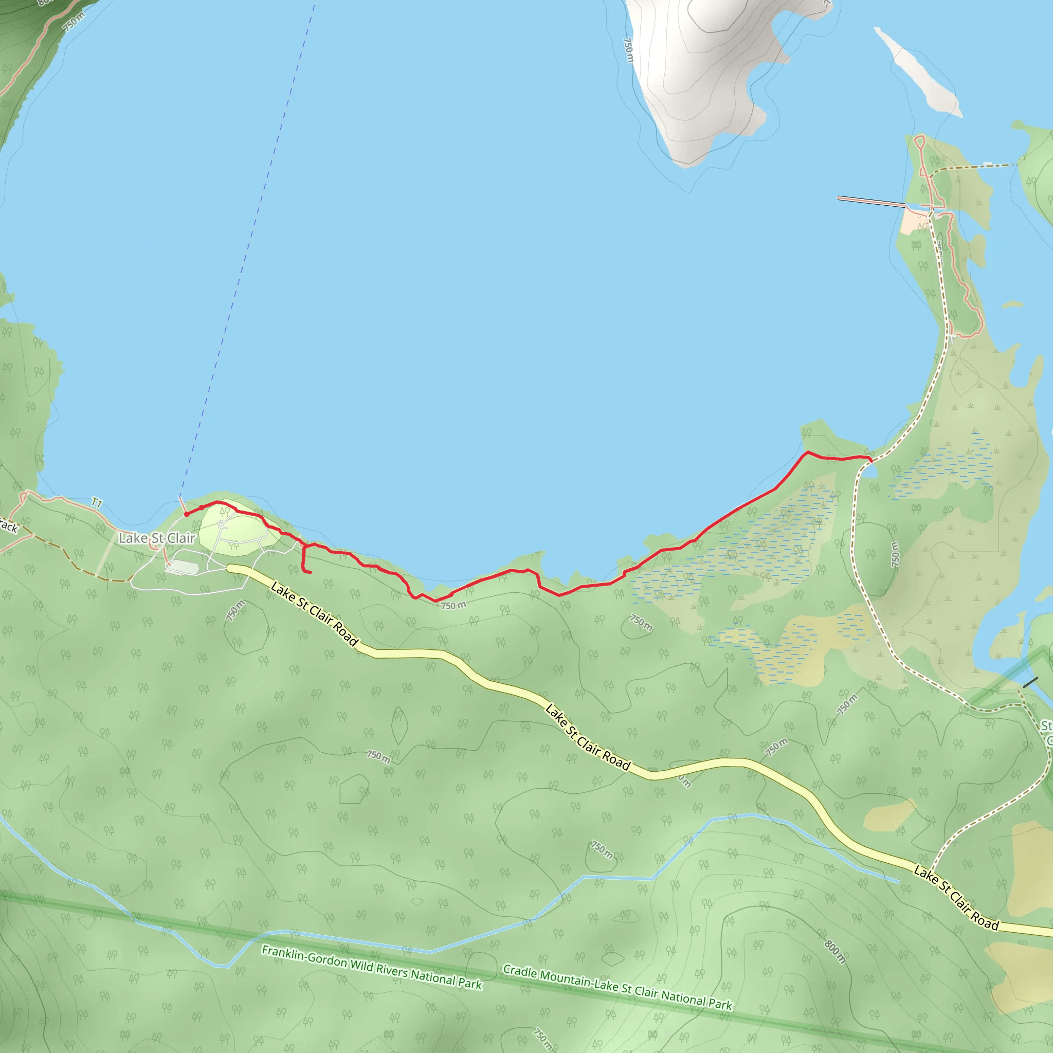 Frankland Beaches Walk mobile static map