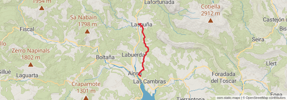 GR 19 - Sobrarbe Trail stage 4 Map