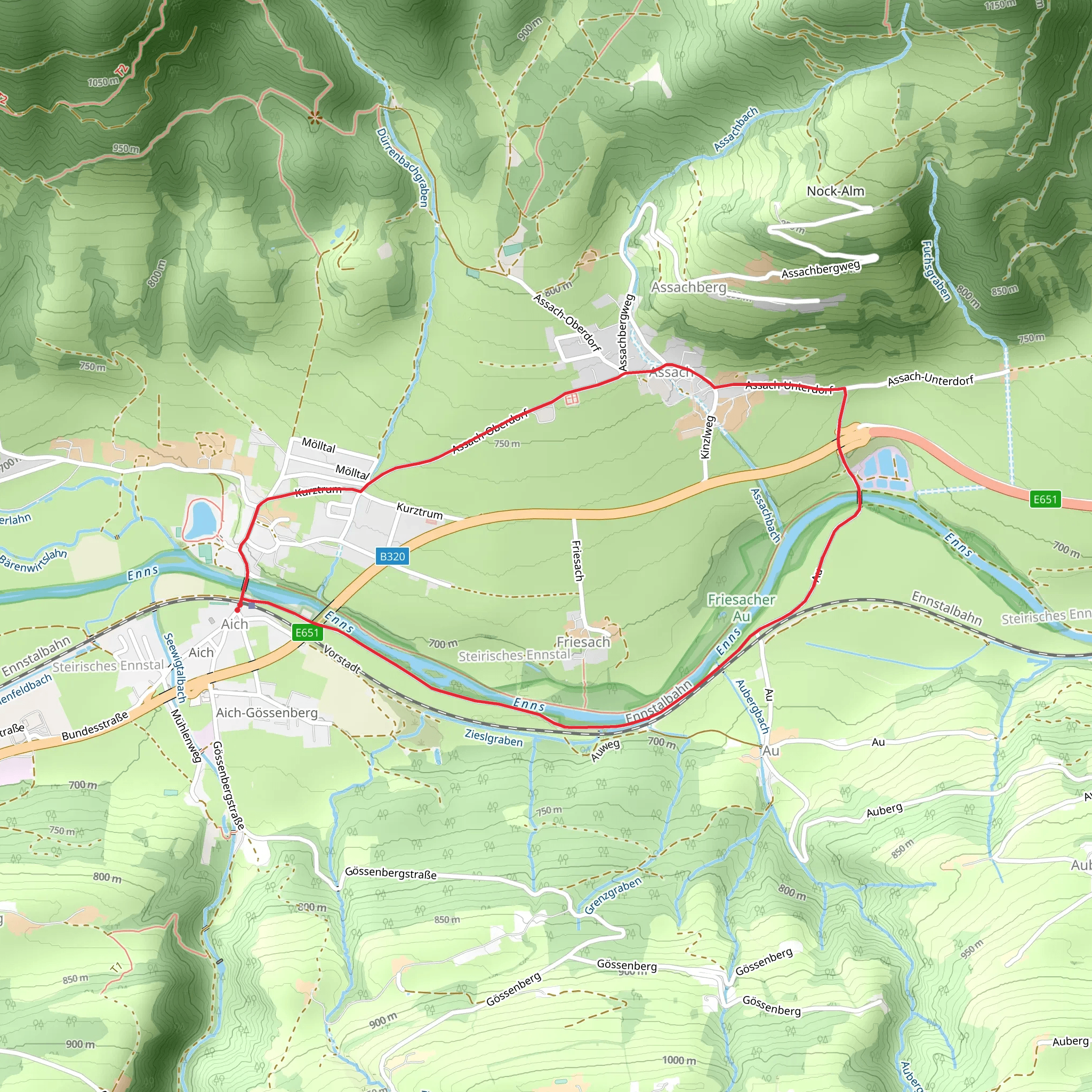 Au-Runde mobile static map