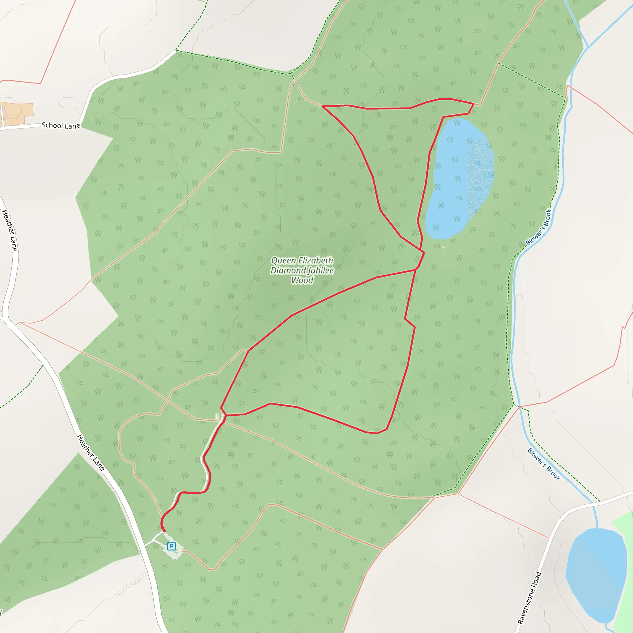 Queen Elizabeth Diamond Jubilee Wood Loop mobile static map