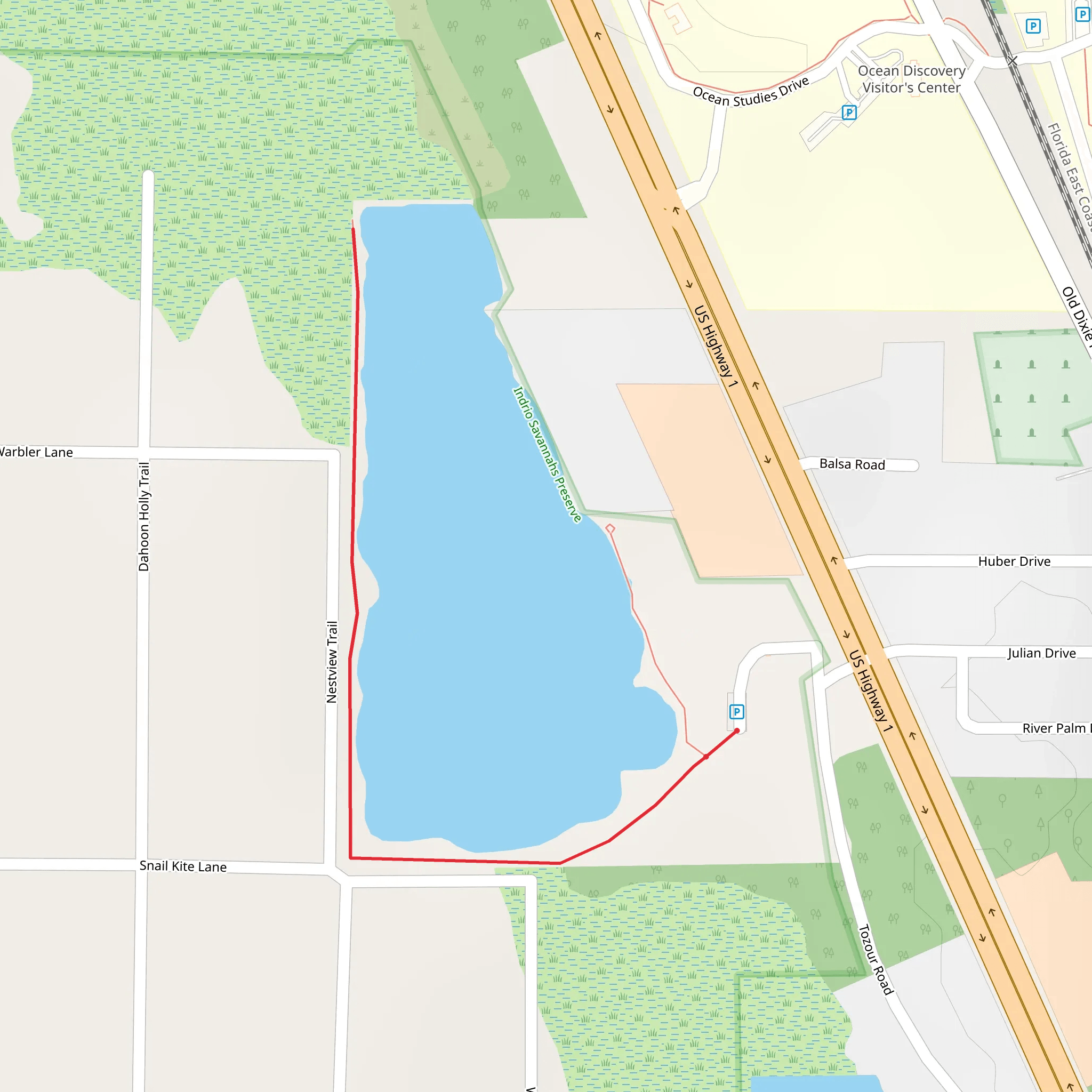 Tozour Road Walk mobile static map