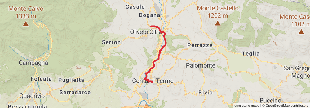 Sentiero Italia - Calabria Section stage 16 Map
