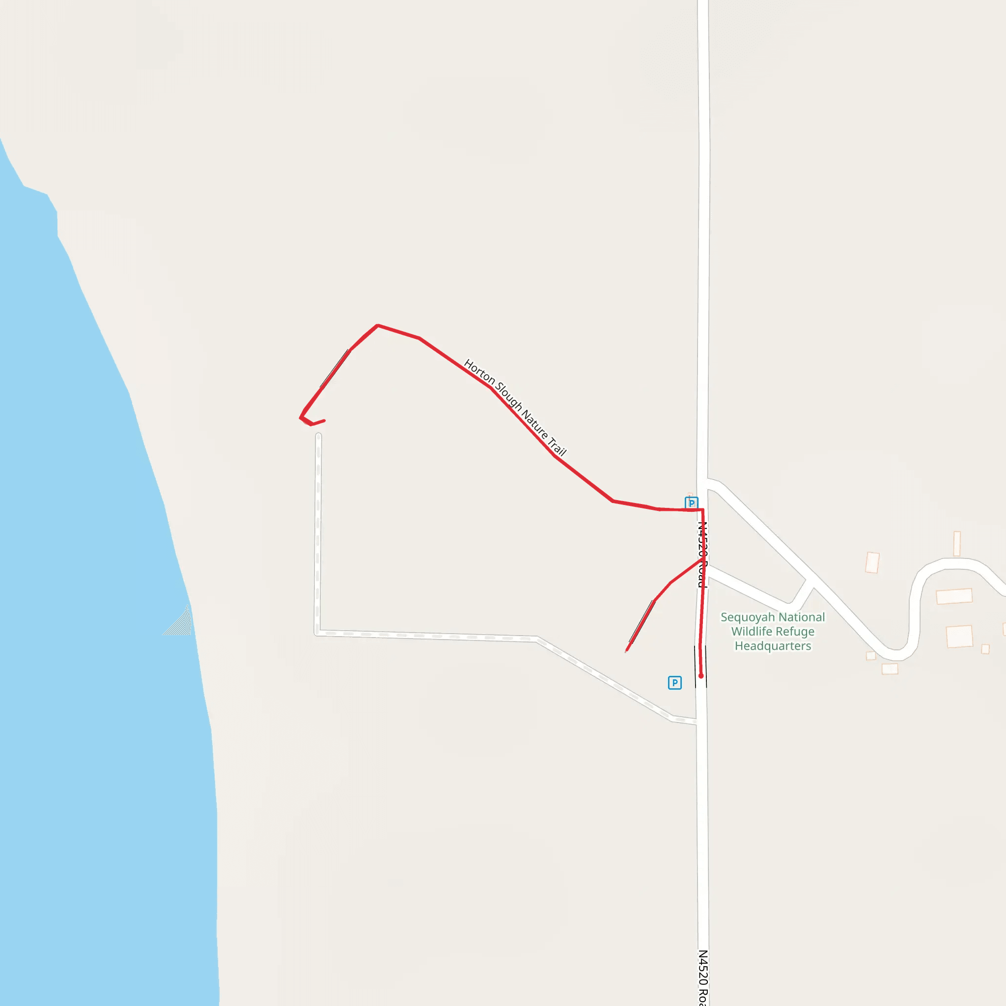 Horton Slough Nature Trail mobile static map