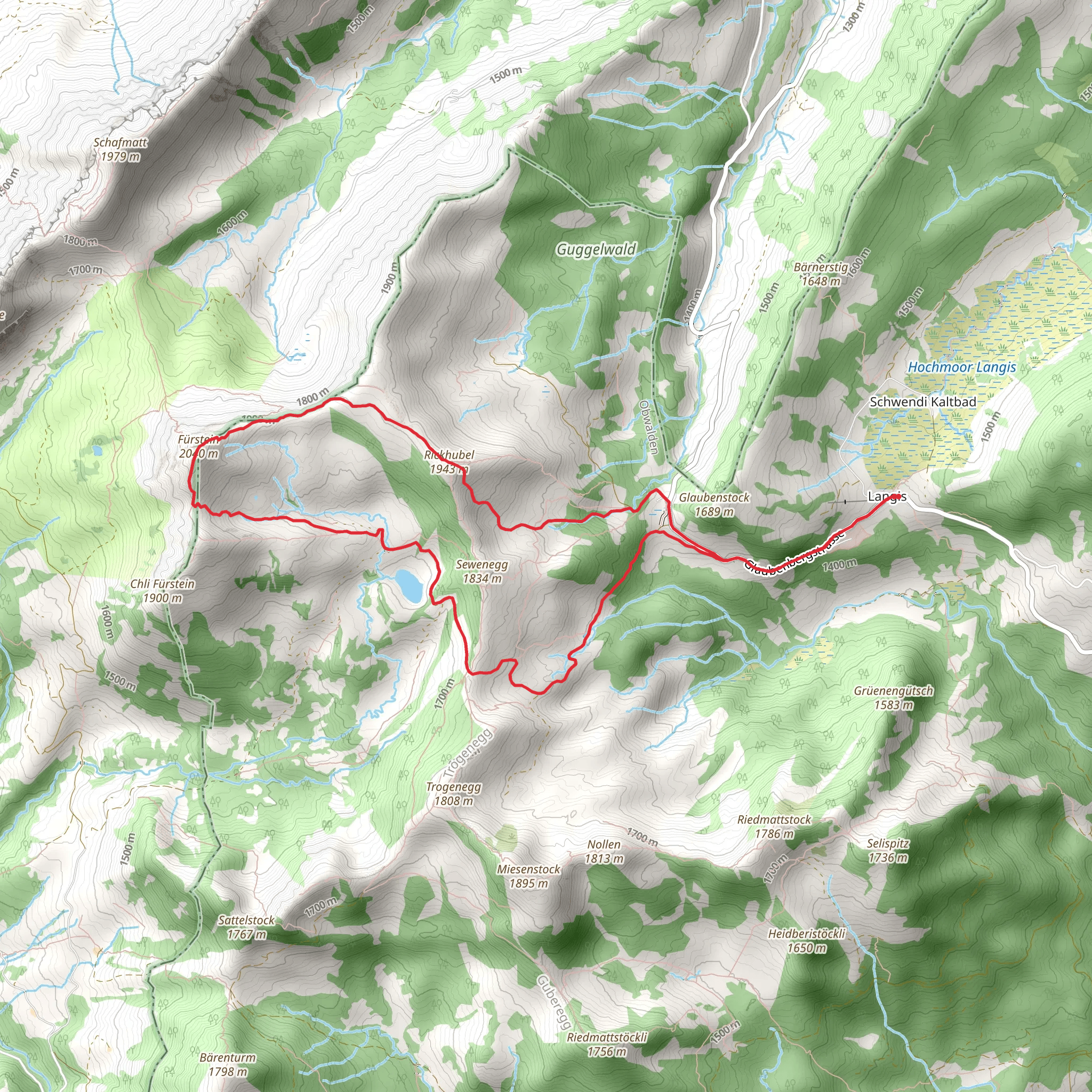 Fürstein Langis mobile static map