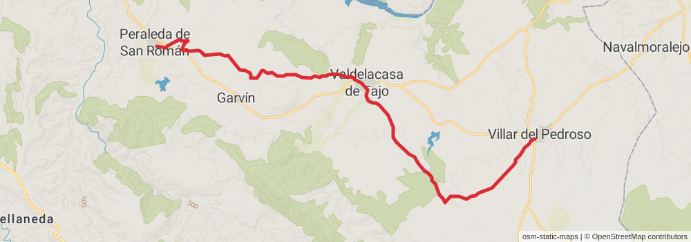 GR 113 Camino Natural del Tajo stage 33 Map