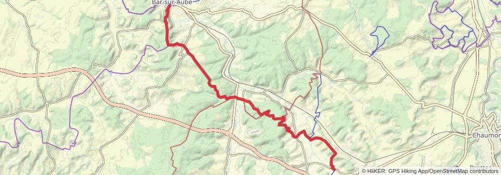 Via Francigena stage 37 Map