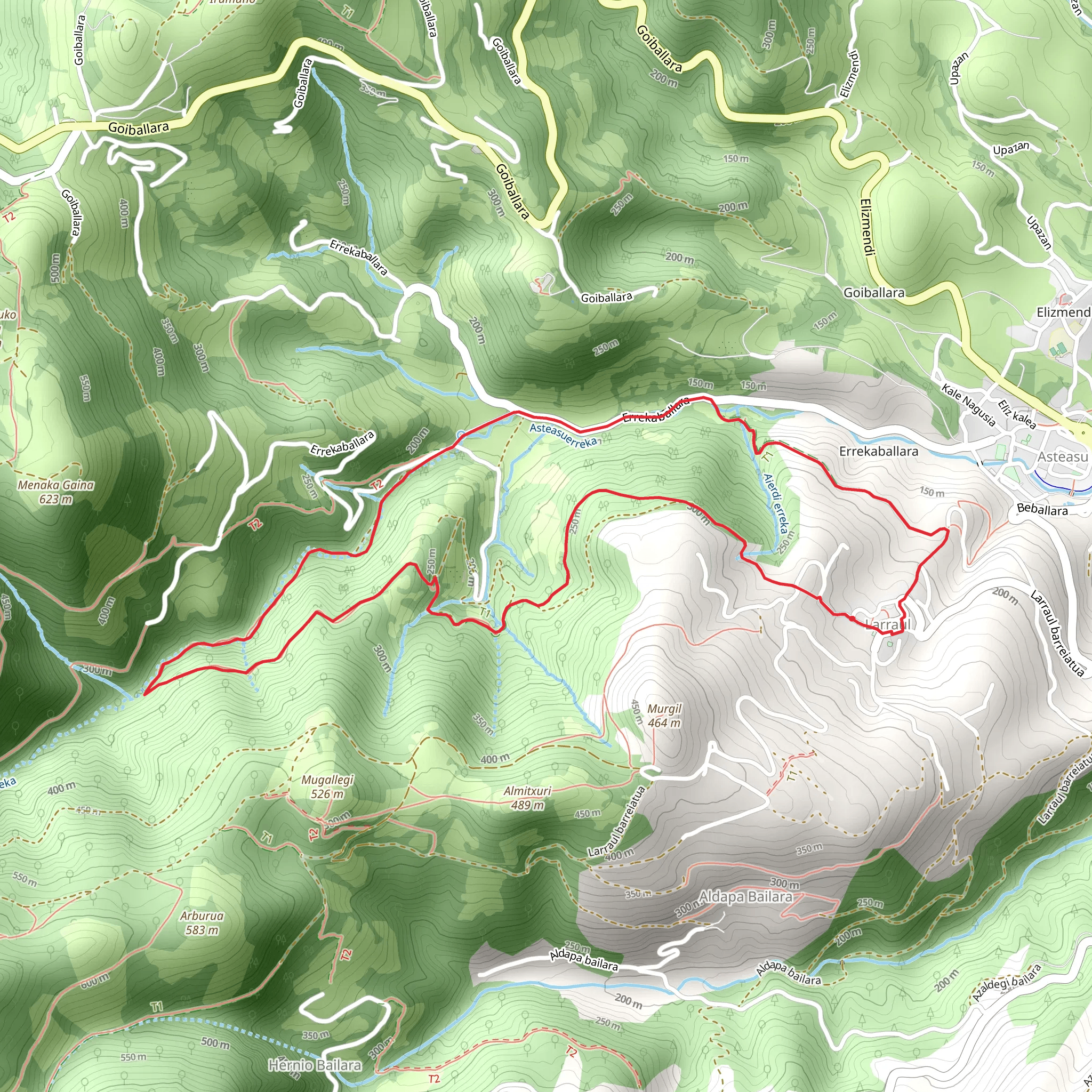 Olazar (Ibeltz) SL GI 45 mobile static map