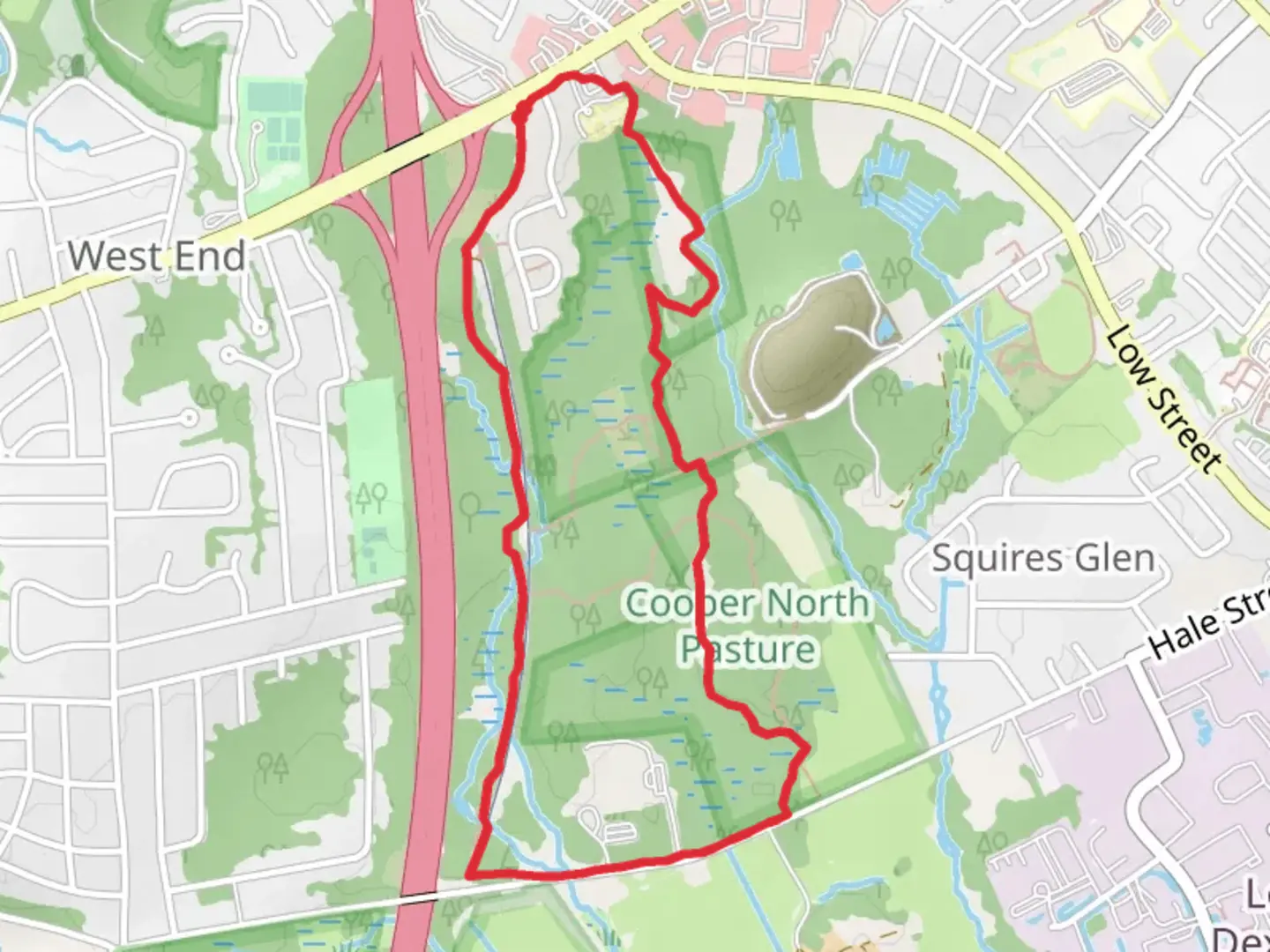 An image depicting the trail Little River Nature Trail and Randal J Millen Nature Trail Loop and its surrounding area.
