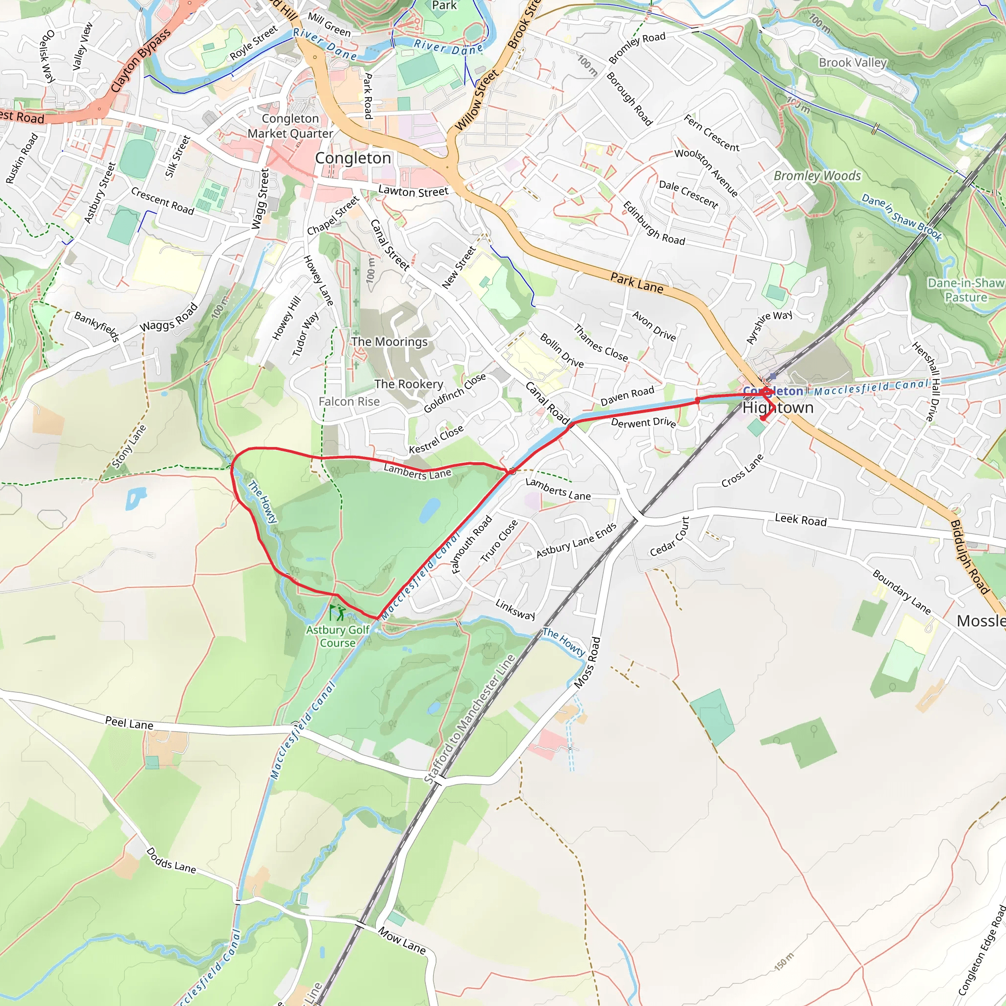 Bridge 77, Macclesfield Canal Loop mobile static map