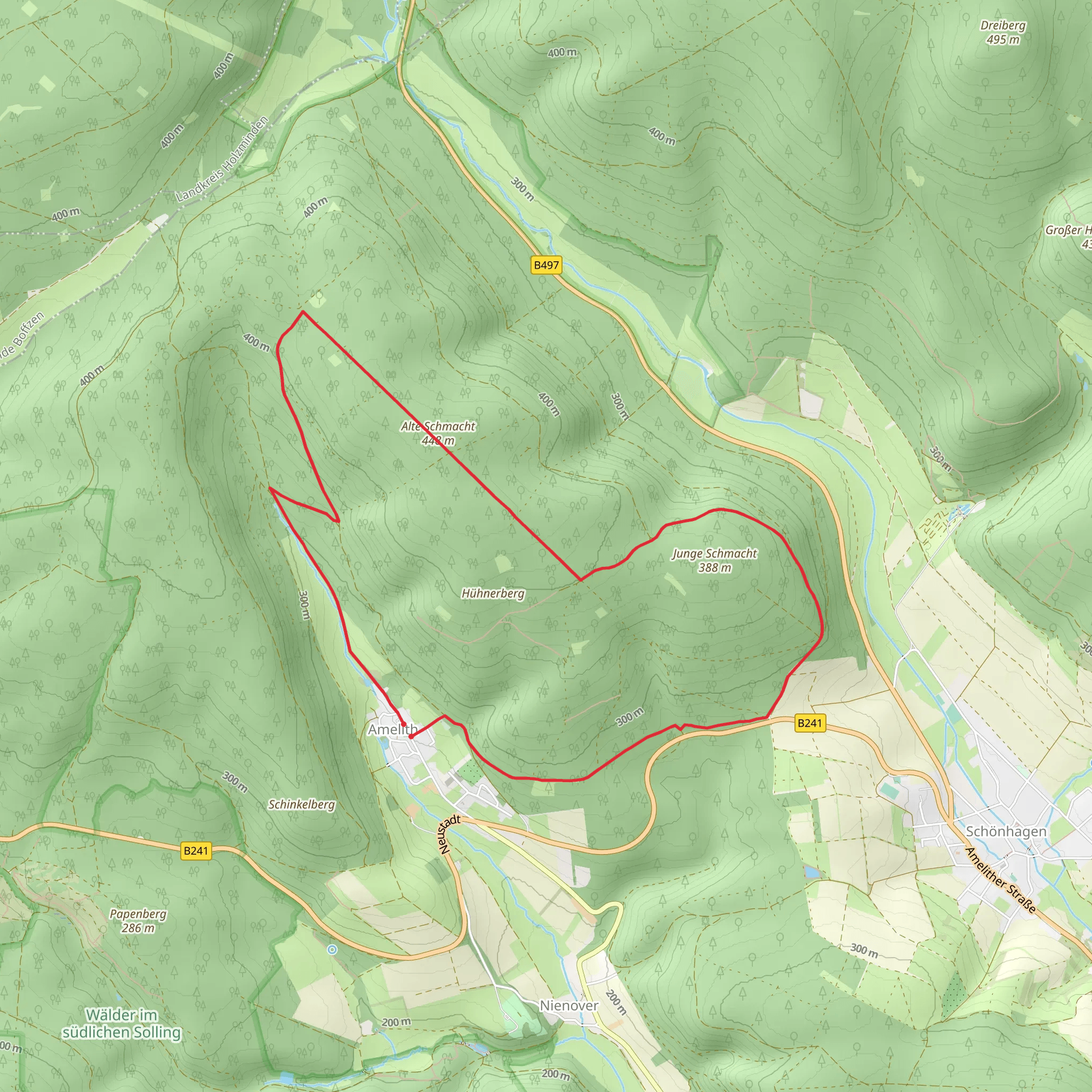 Alte Schmacht Loop mobile static map