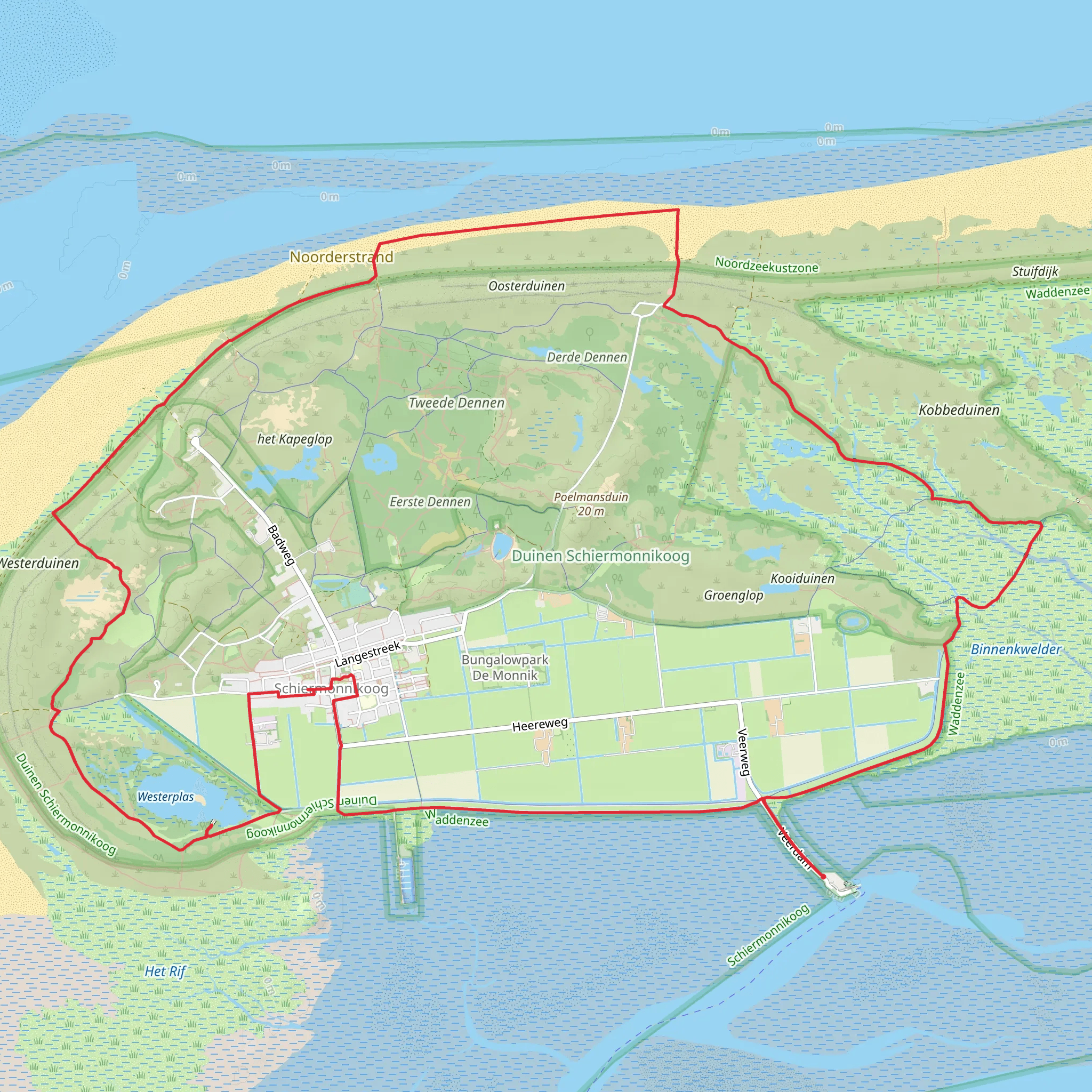 Johannes de Jongpad and Westerplas Loop mobile static map