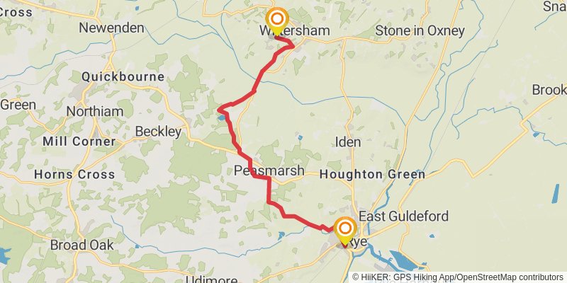 High Weald Landscape Trail stage 8 Map
