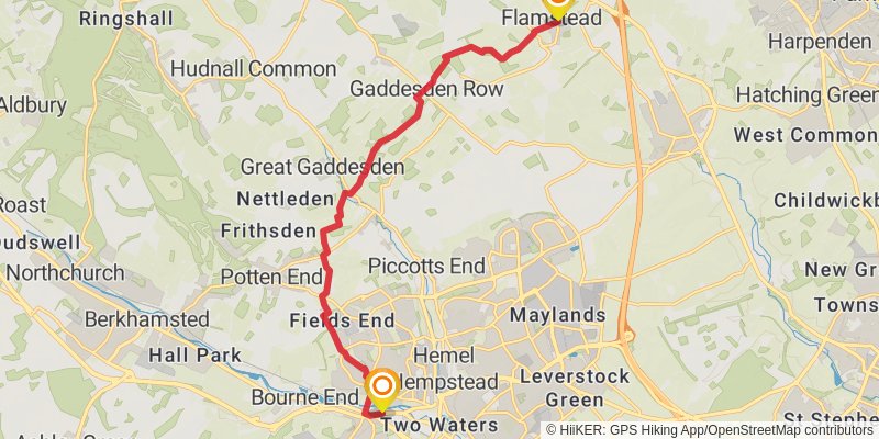 Chiltern Way stage 11 Map