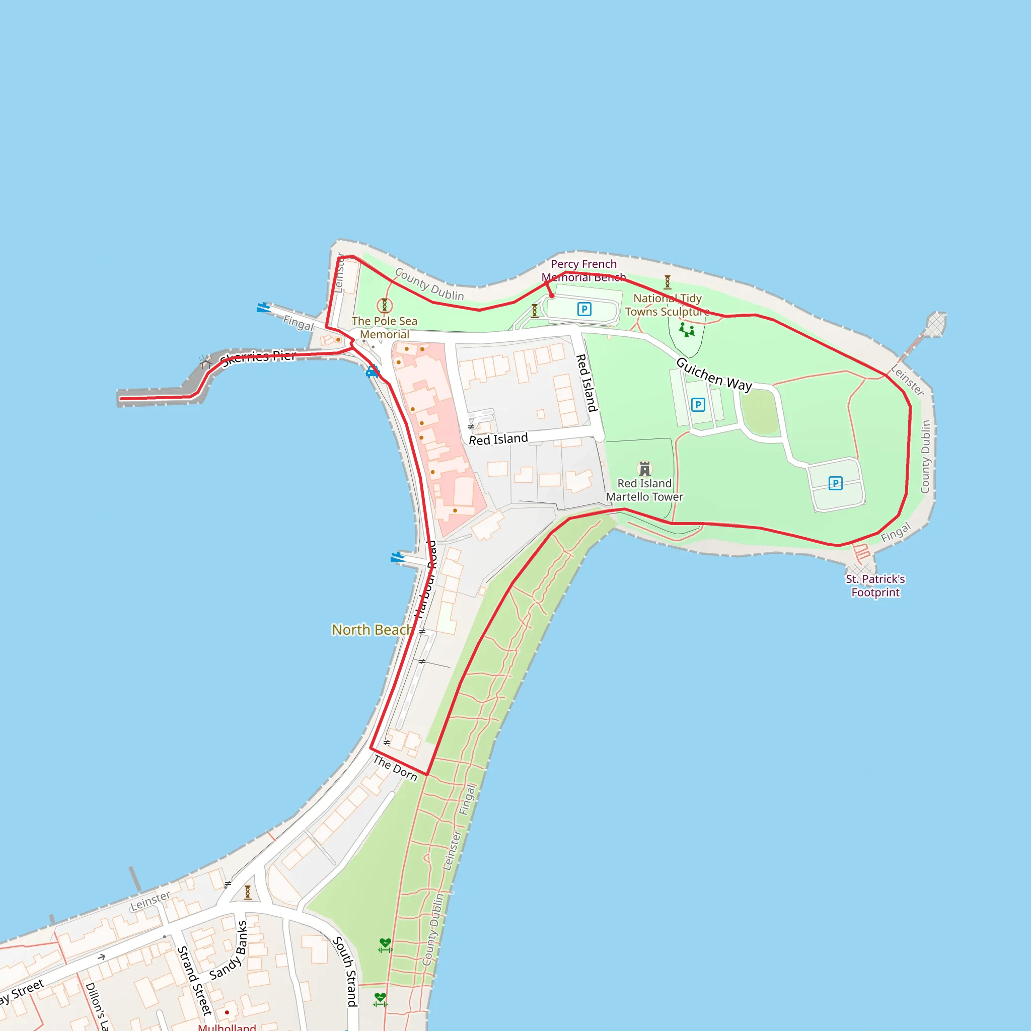 Skerries Loop mobile static map