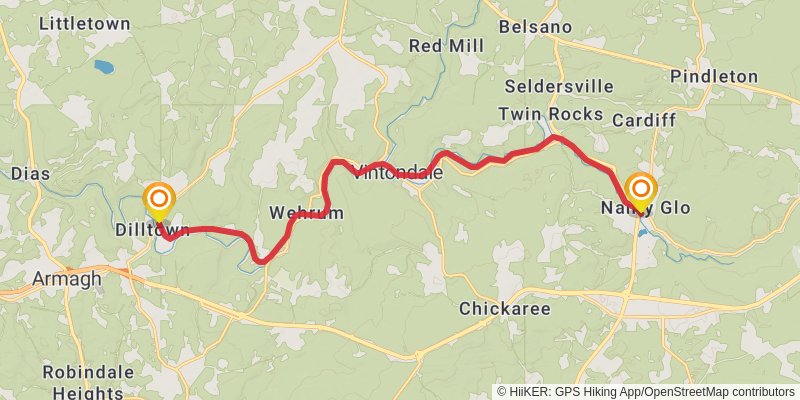 Ghost Town Trail stage 2 Map