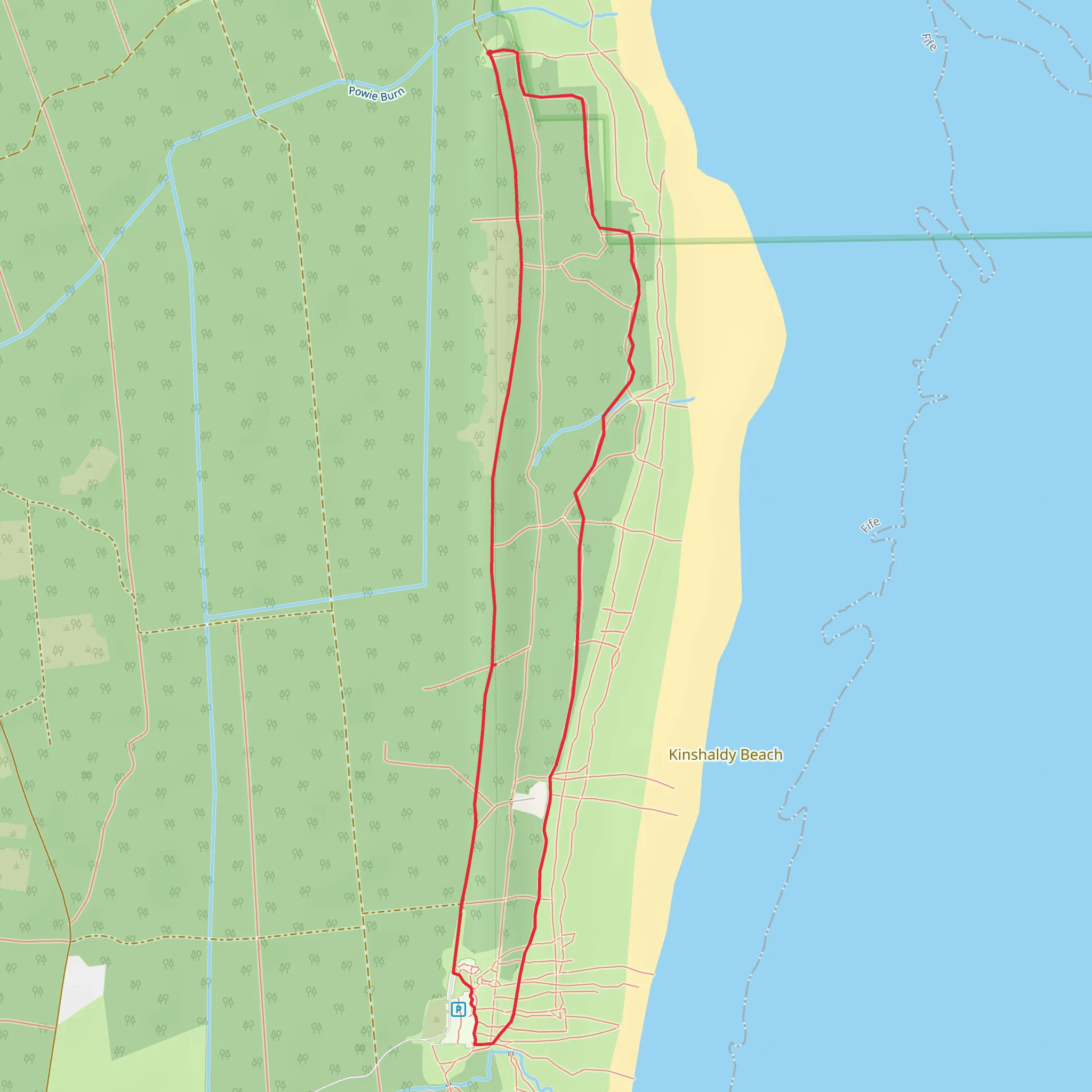 Ice House Loop - Tentsmuir National Nature Reserve mobile static map