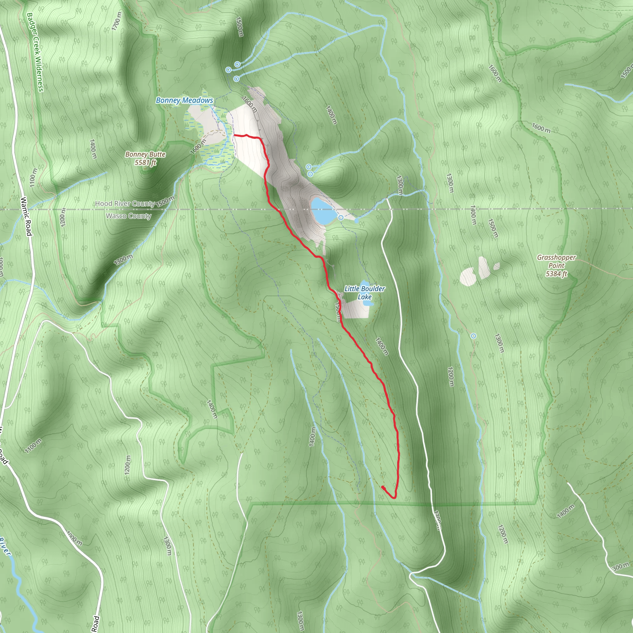 Forest Creek Trail mobile static map