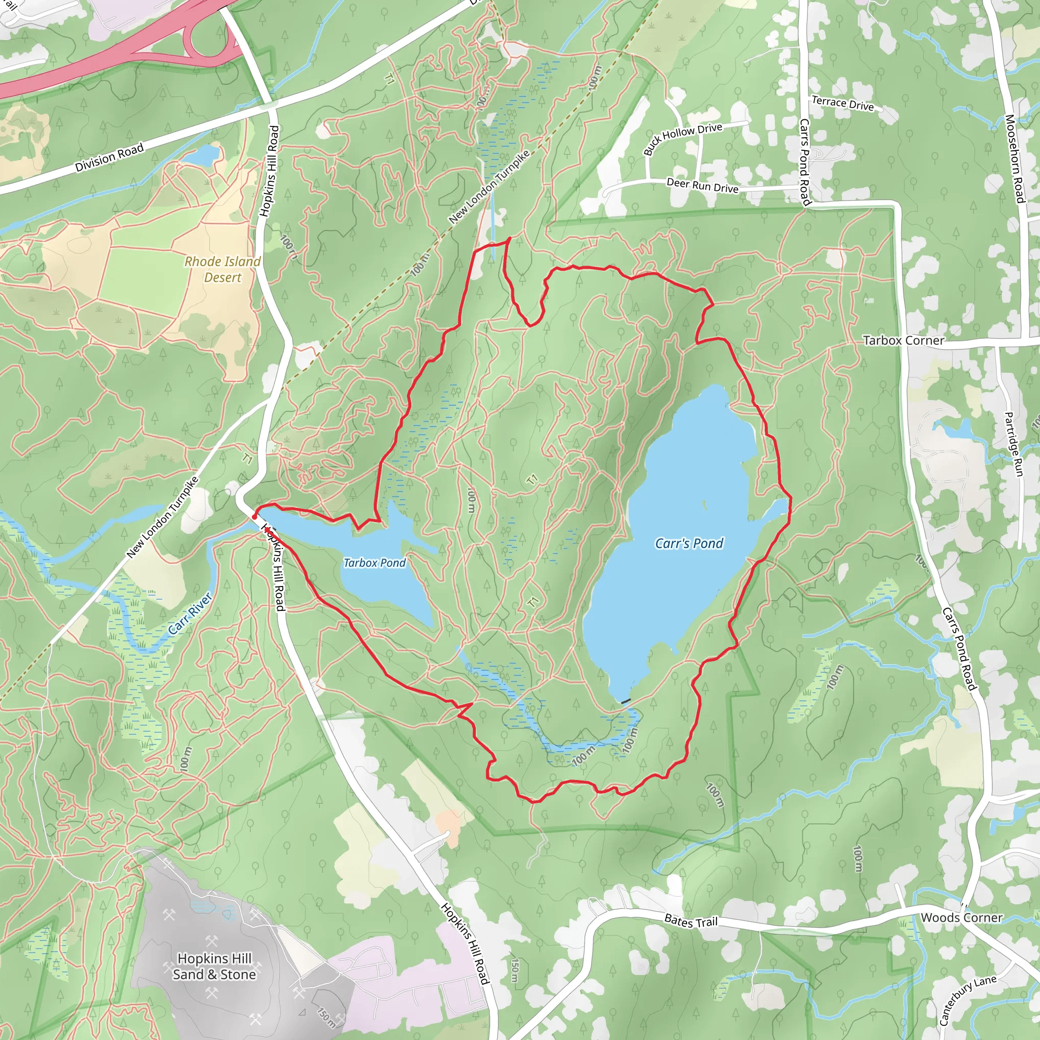 Pump House, Ring Road and Flipper Loop Trail mobile static map