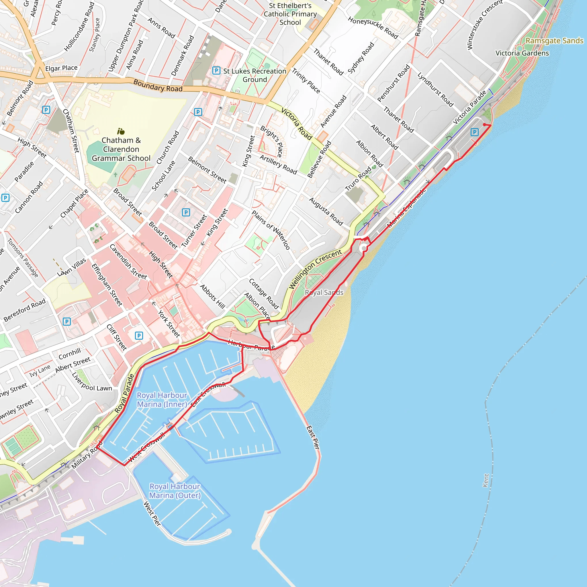 Royal Harbour Inner Marina Loop mobile static map
