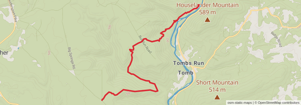American Perimeter Trail - Northern Appalachian Primary stage 58 Map