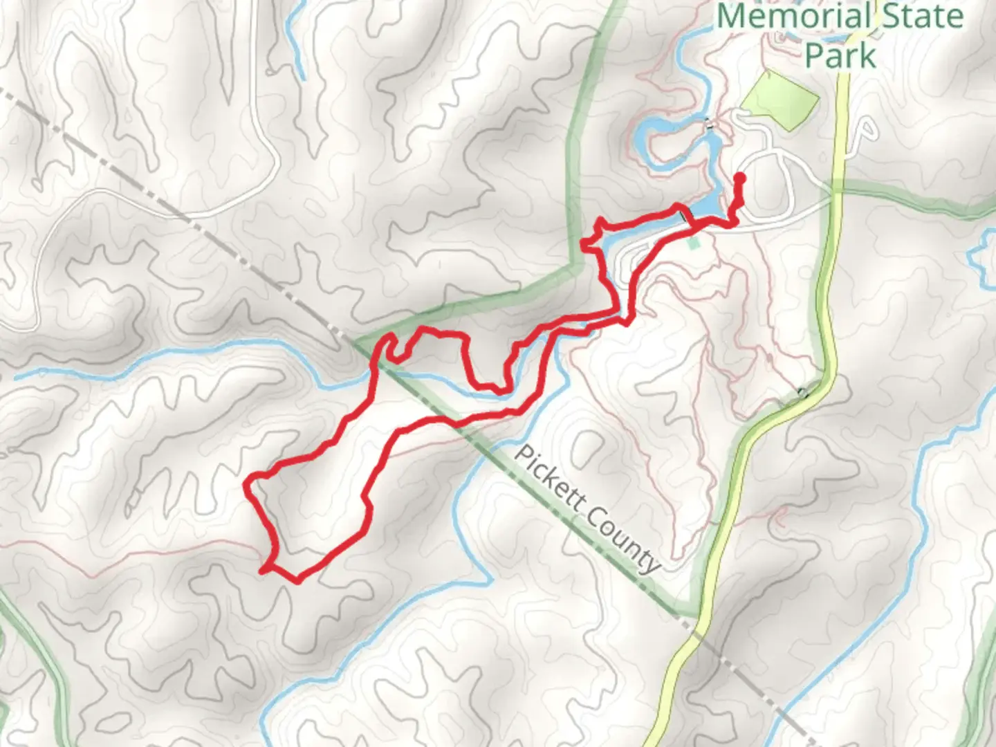 An image depicting the trail Lake View Trail and Ridge Loop Trail and its surrounding area.