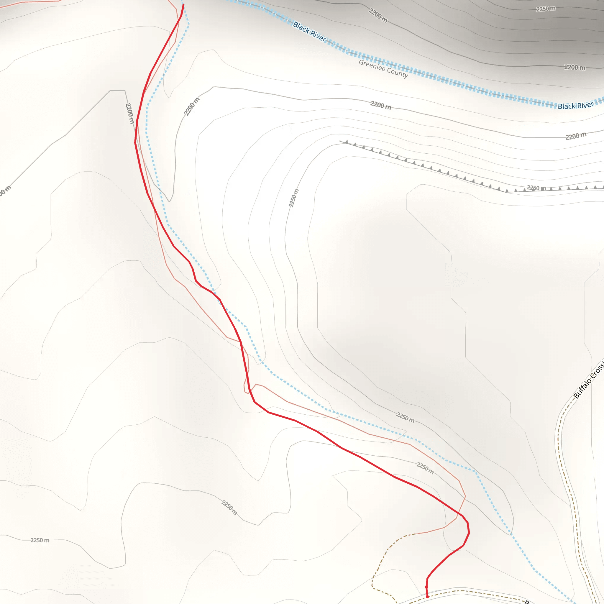 Bear Creek Trail mobile static map