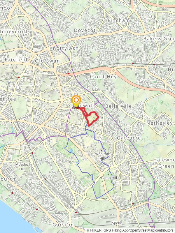 Childwall Woods Loop mobile static map