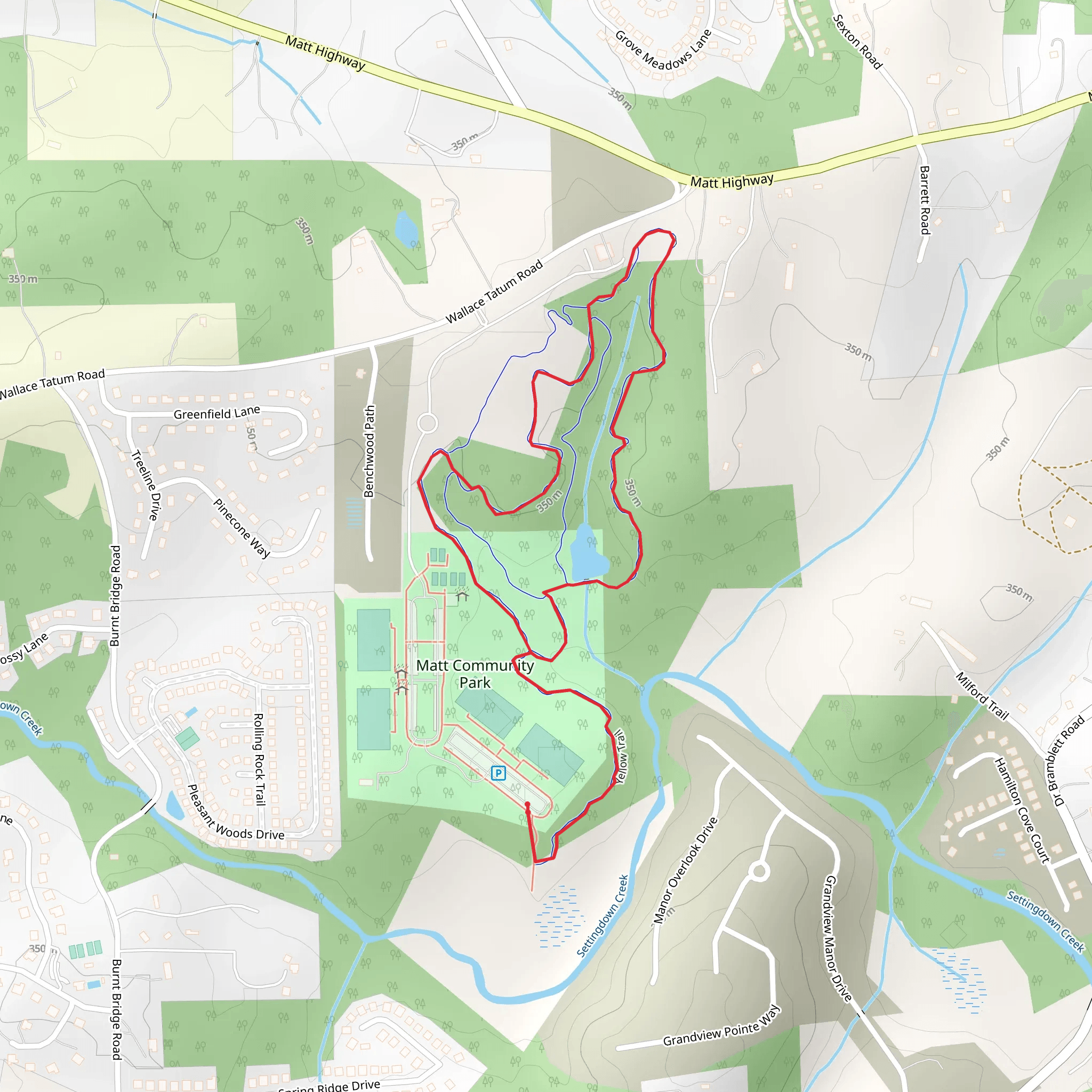 Matt Community Park Loop - North mobile static map