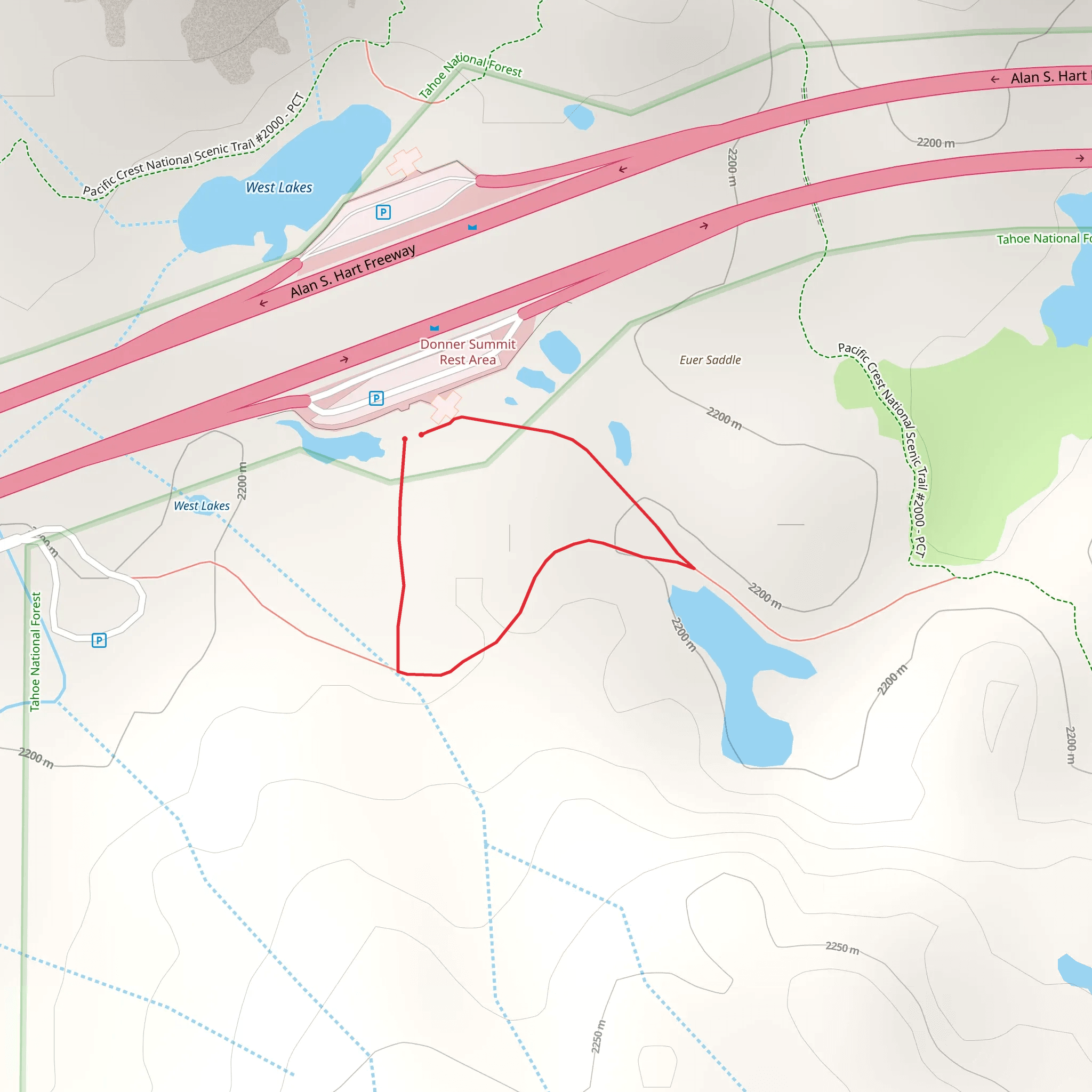 Glacier Meadow Loop Trail mobile static map