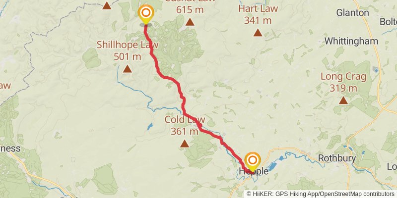 Reiver's Way stage 8 Map
