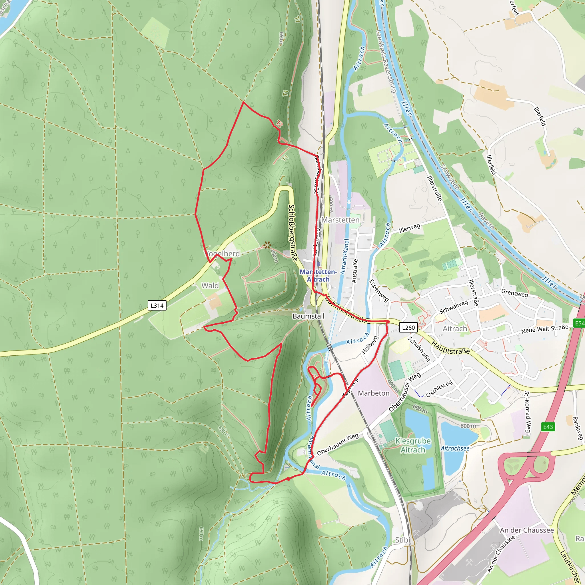 Enten und Hühner and Tonis Tierpark Loop mobile static map
