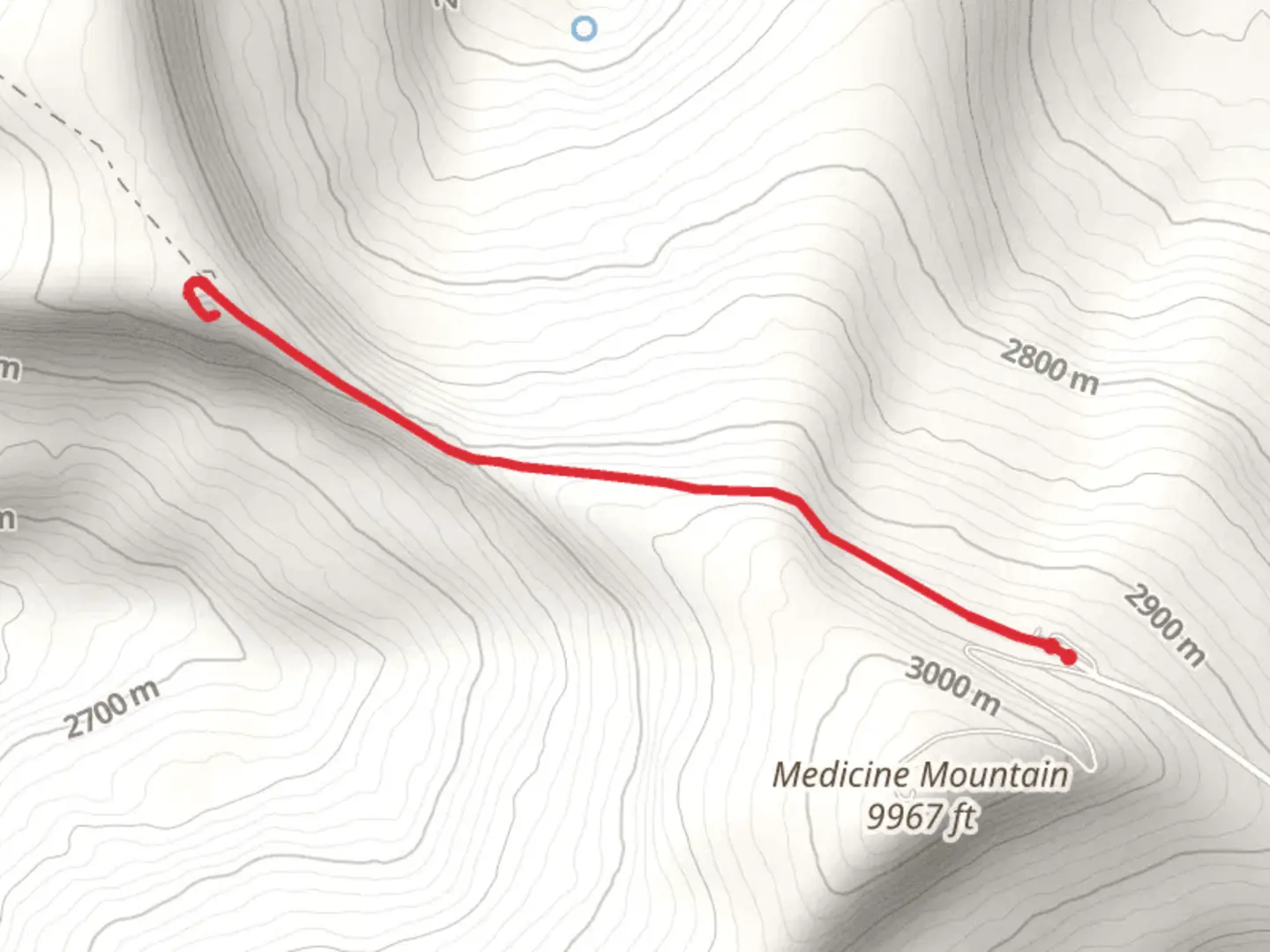 An image depicting the trail Bighorn Medicine Wheel Walk and its surrounding area.