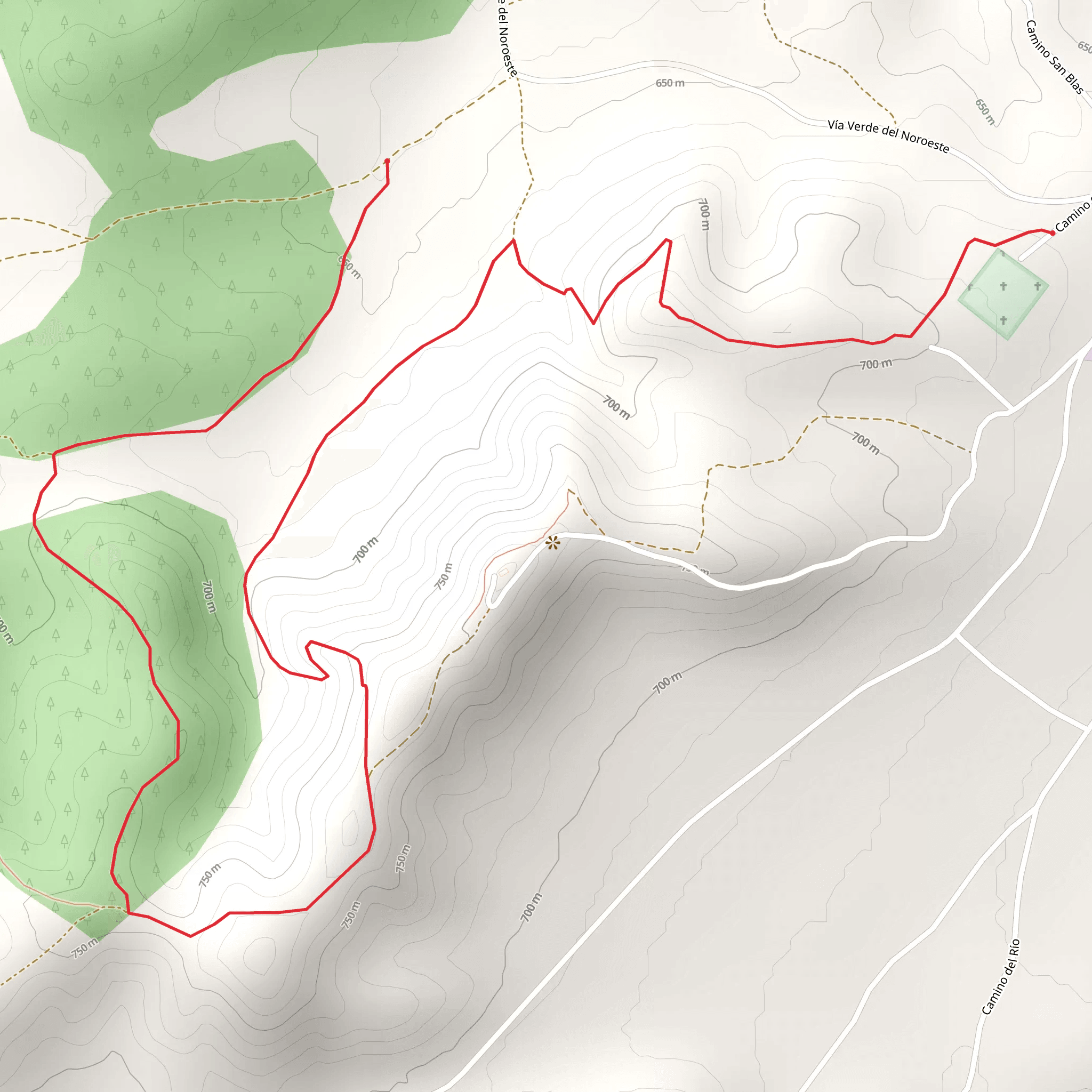 Bullas Watchtower Trail PR MU 31 mobile static map