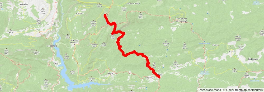 GR 4 Puigcerdà- Montserrat stage 3 Map