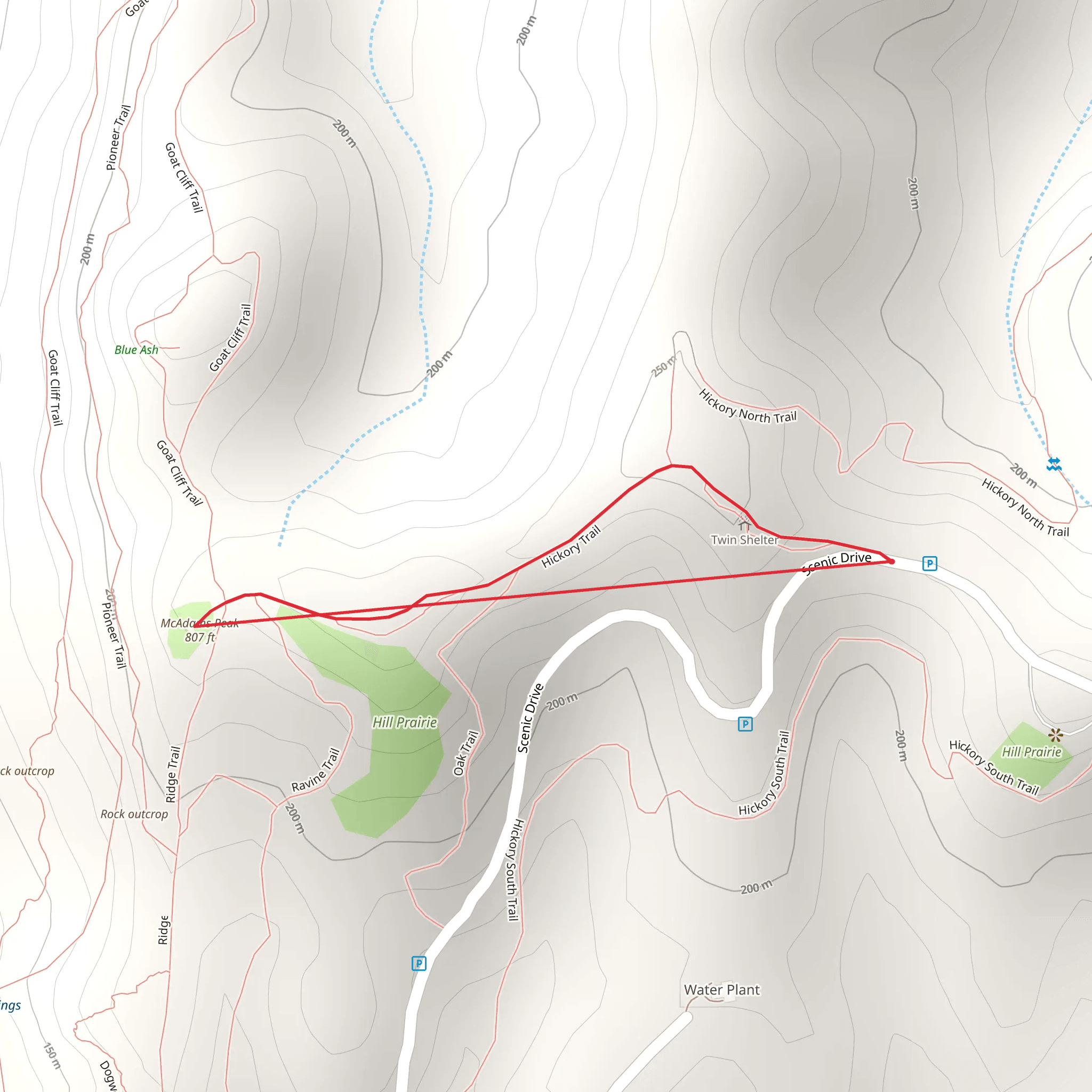Scenic Drive mobile static map
