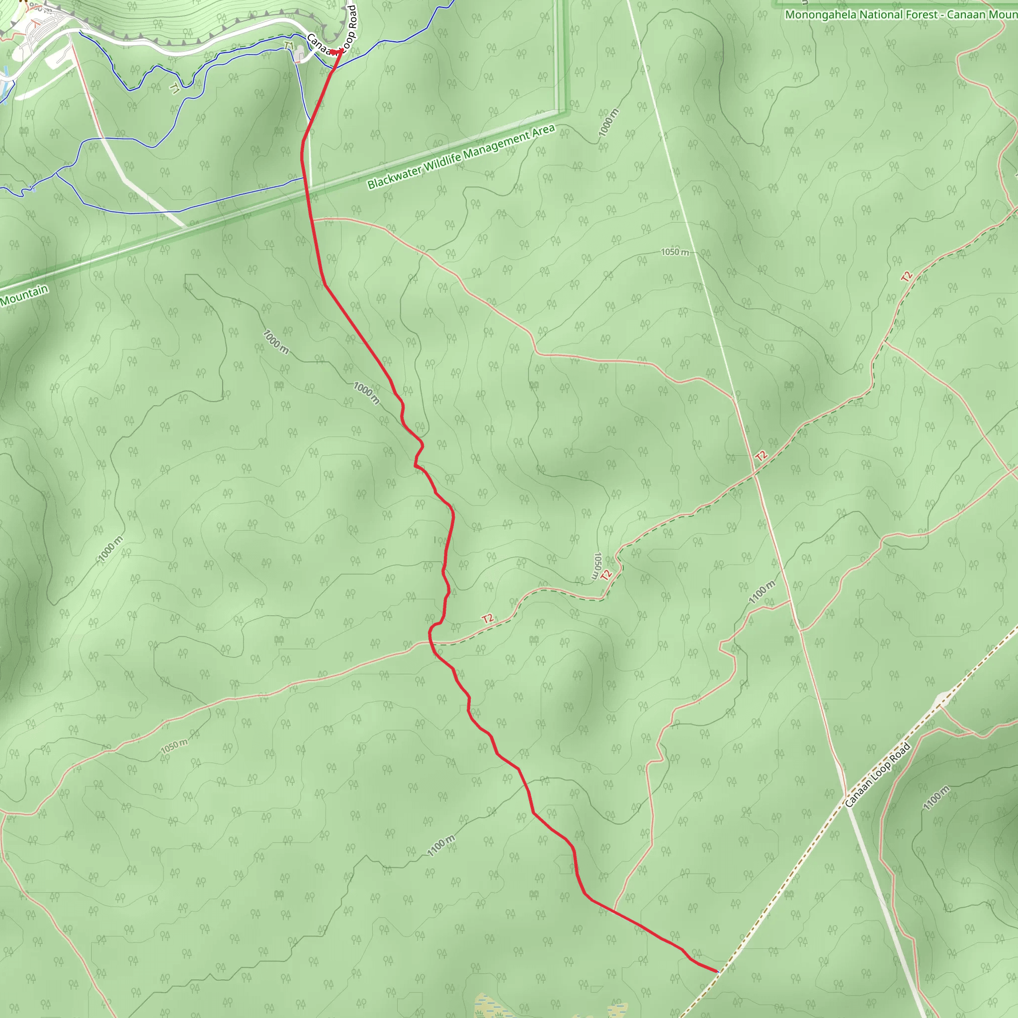 A Davis Trail mobile static map