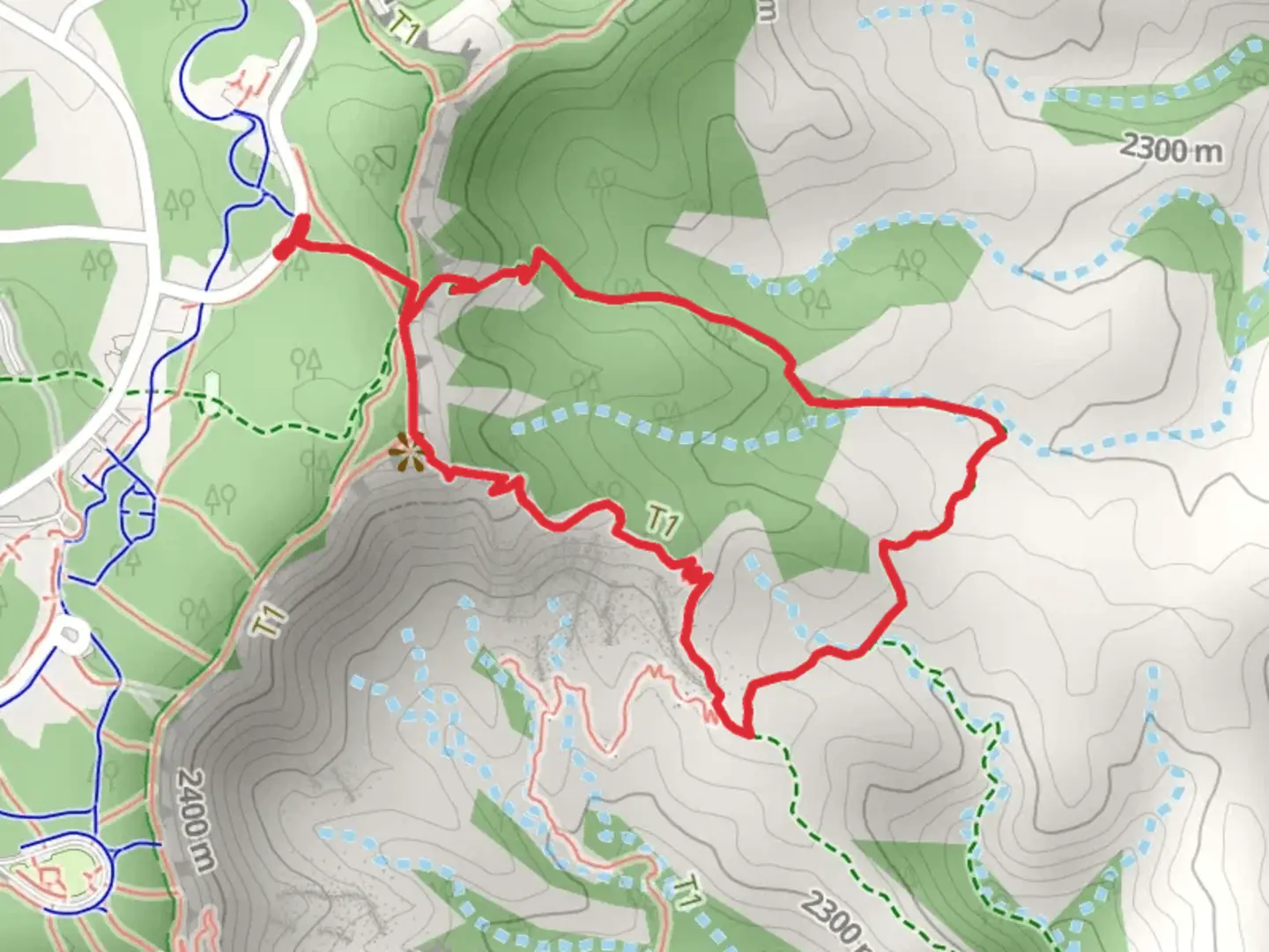 An image depicting the trail Horse Loop Trail and its surrounding area.