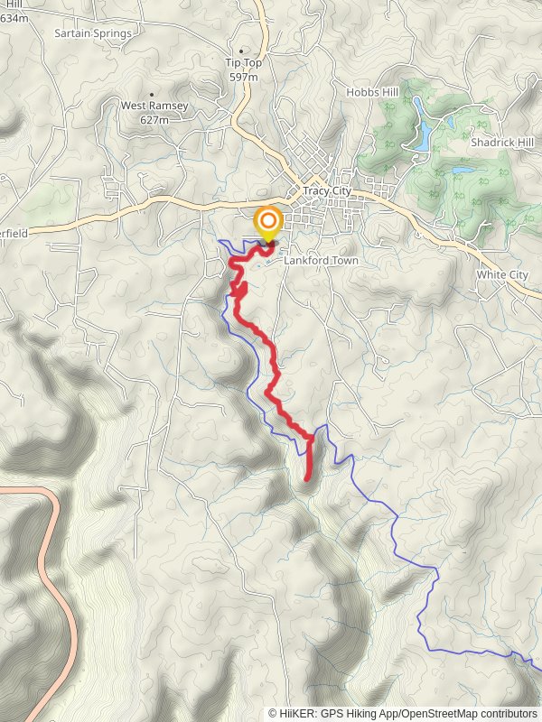 Fiery Gizzard Trail and Dog Hole Trail