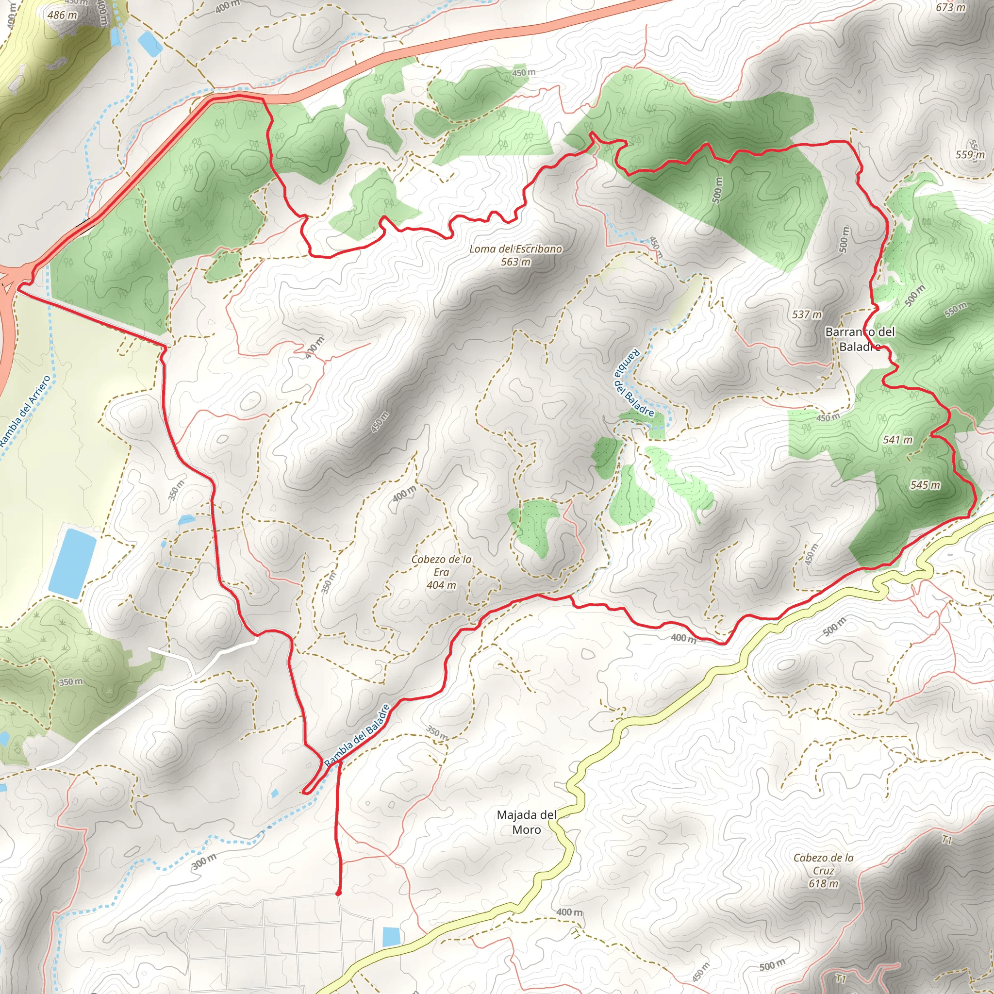Baladre de Águilas Trail PR MU 112 mobile static map
