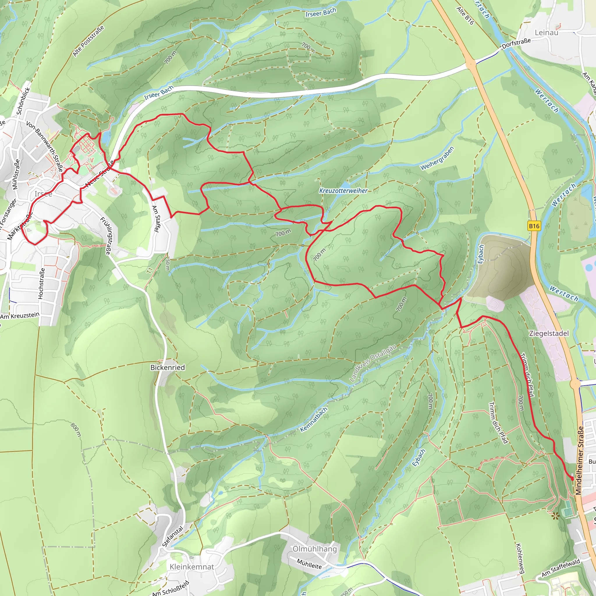 Ziegel Stadel and Kloster Loop mobile static map