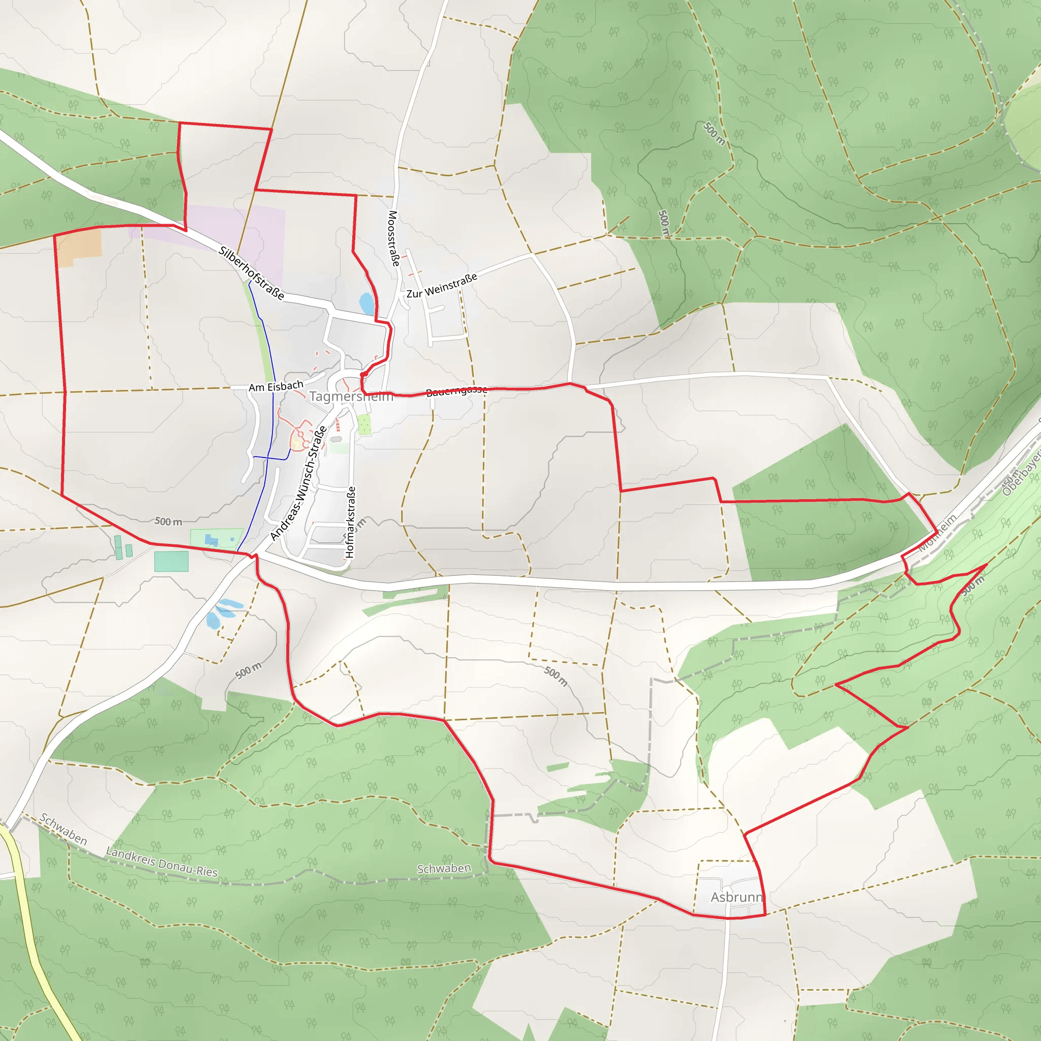Rundwanderweg Monheim 9 mobile static map